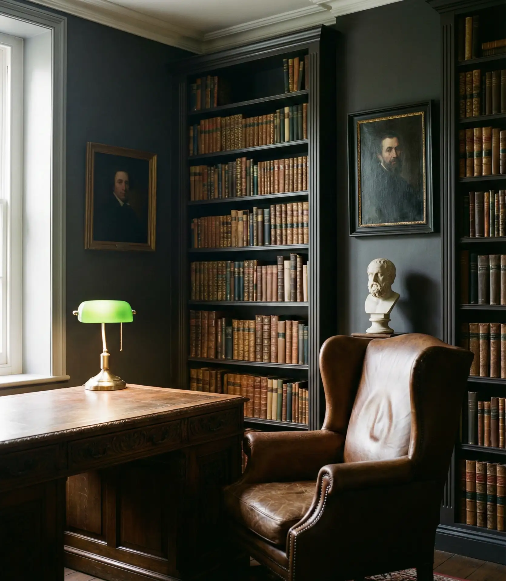 Moody Dark Academia Library 1