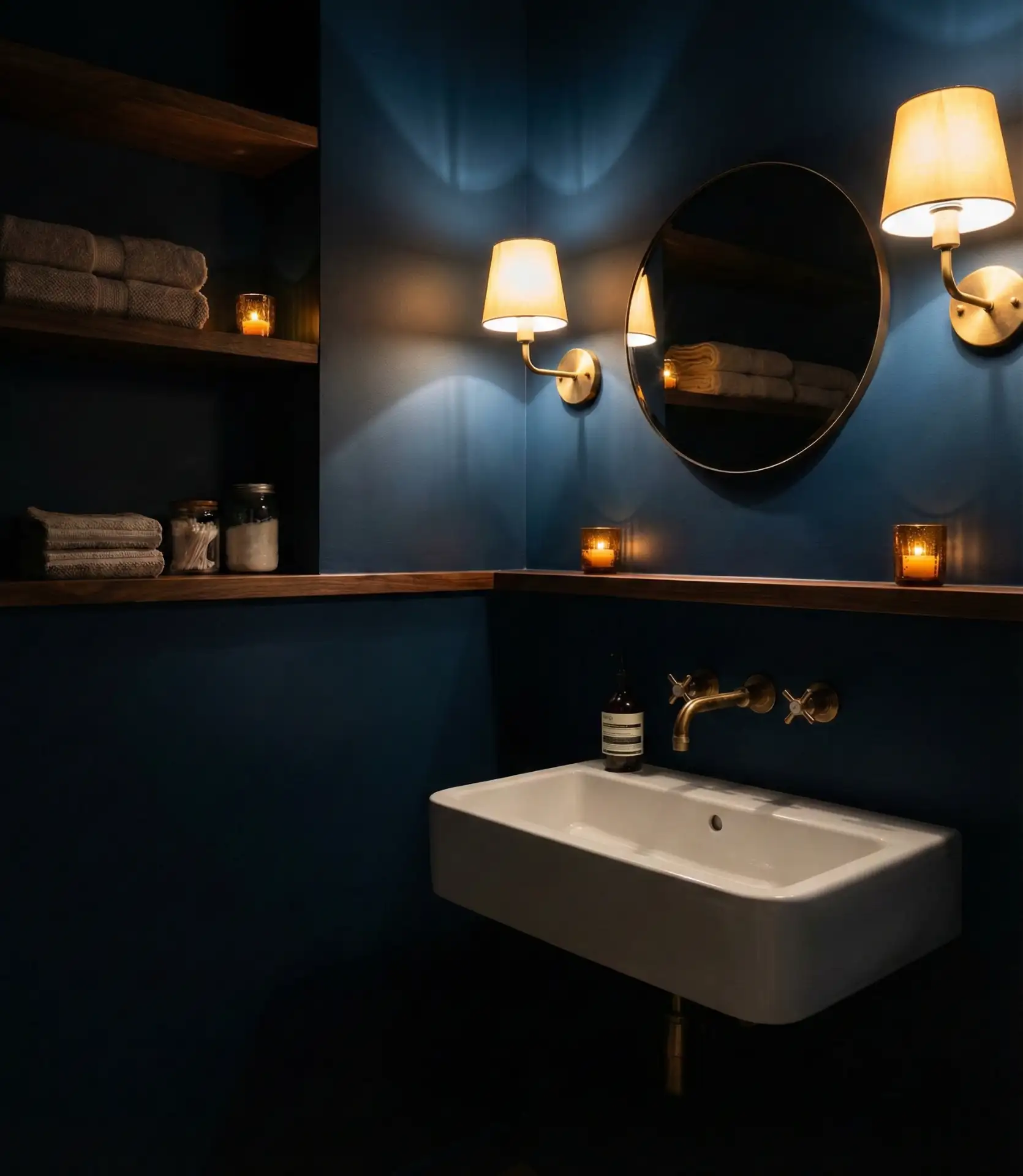 Moody Midnight Blue Walls 2