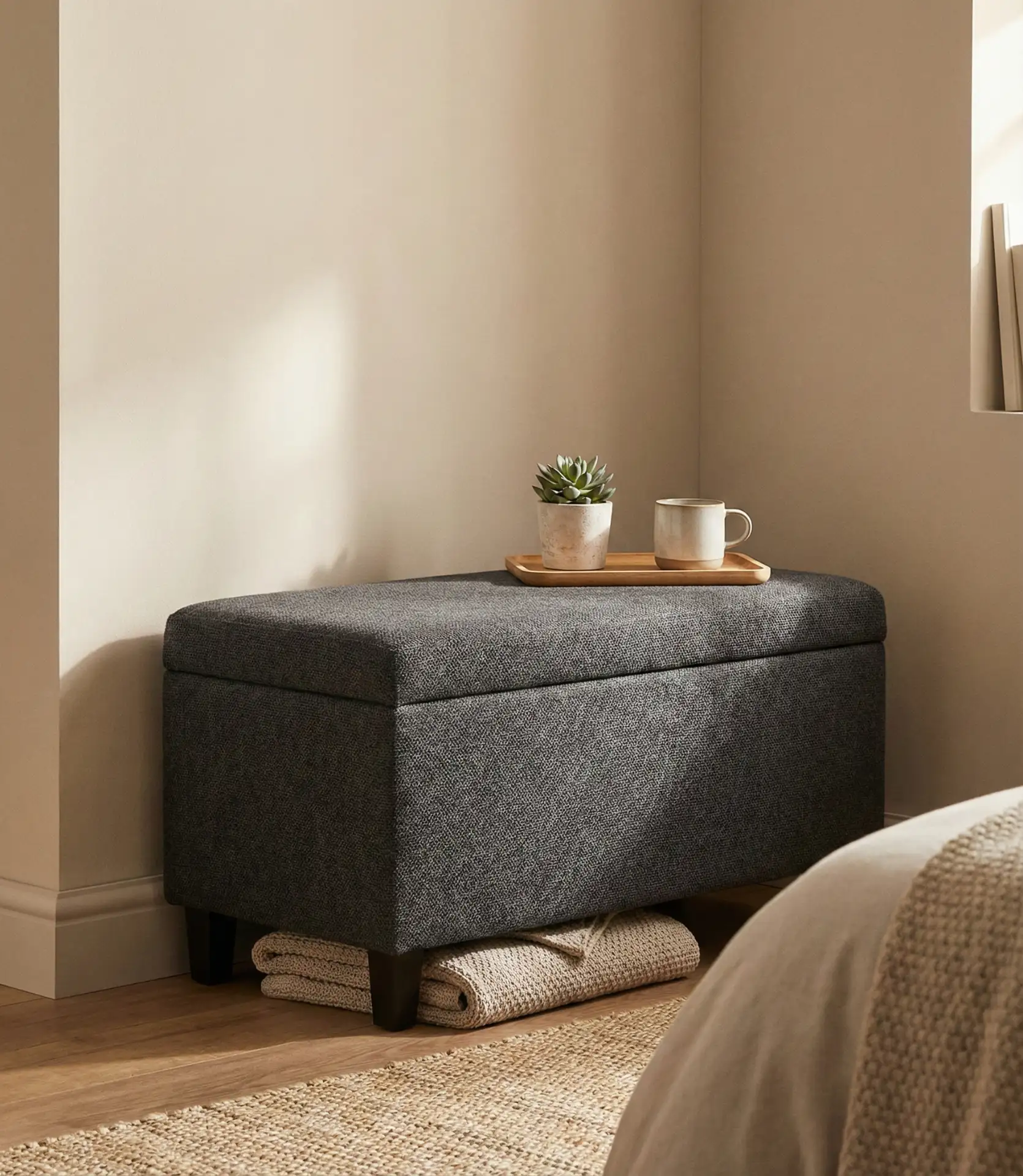 Multi-Functional Ottoman for Seating and Storage 2