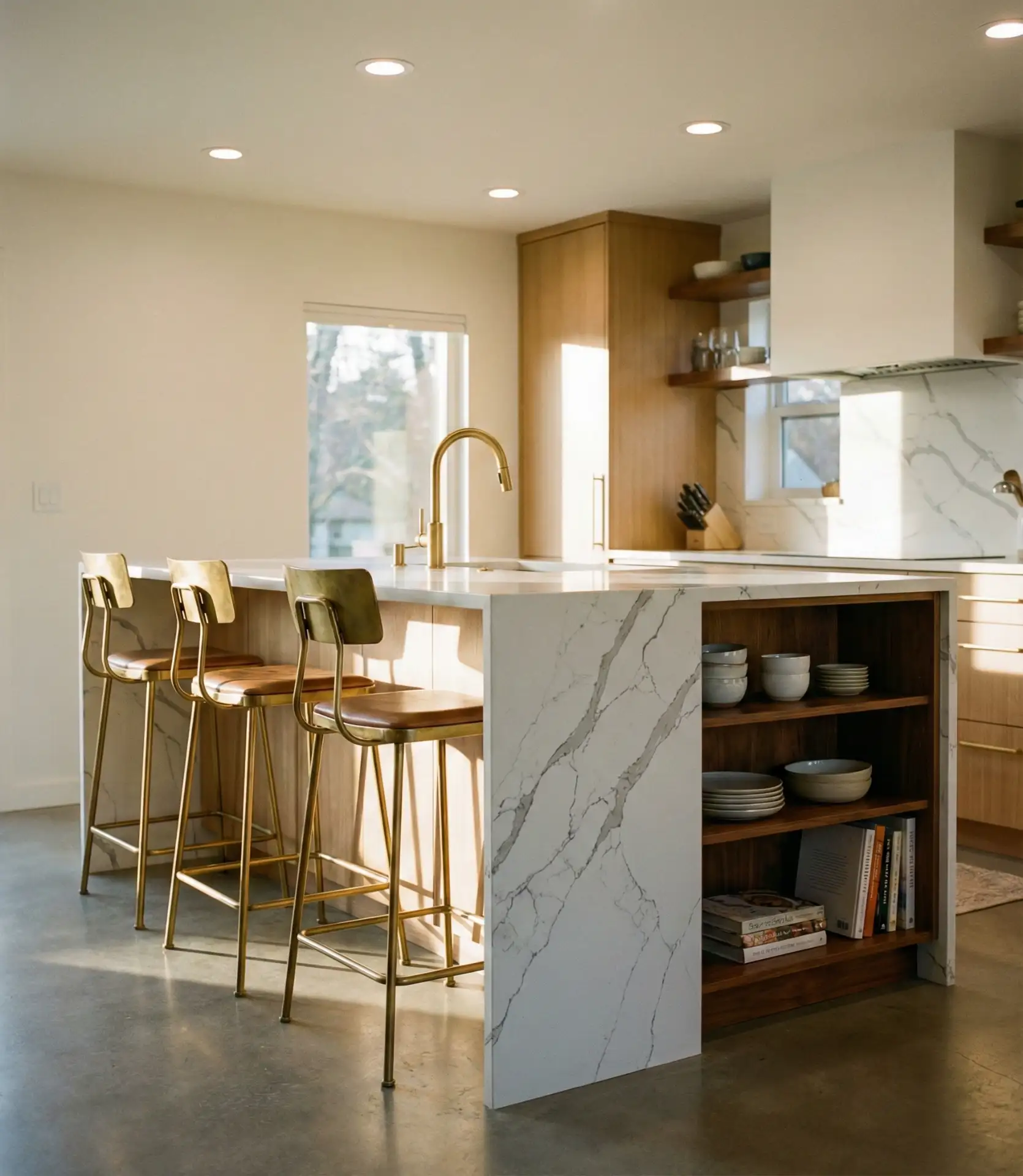 Multifunctional Island with Built-In Seating 2