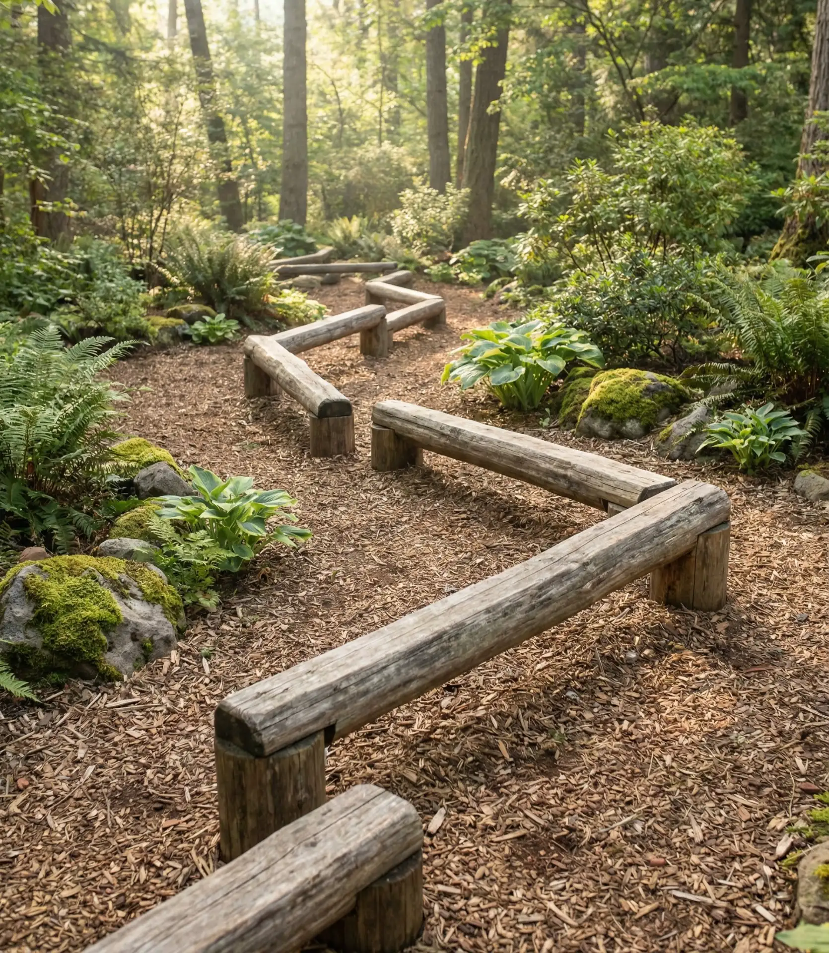 Natural Log Balance Beam Trail 1