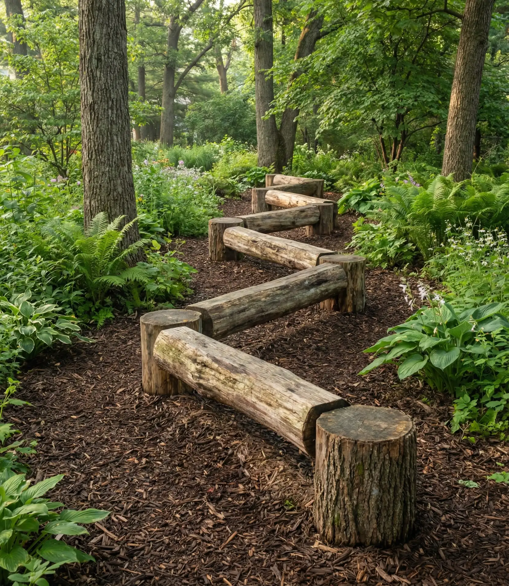 Natural Log Balance Beam Trail 2