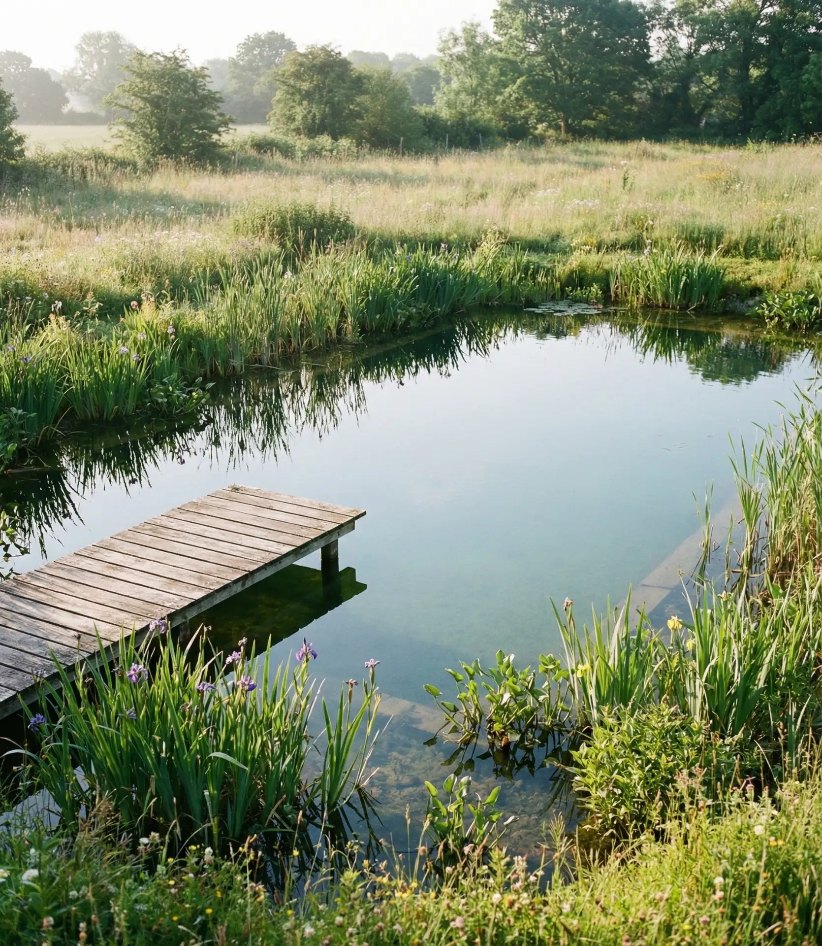 Natural Swimming Pond with Regeneration Zone 2