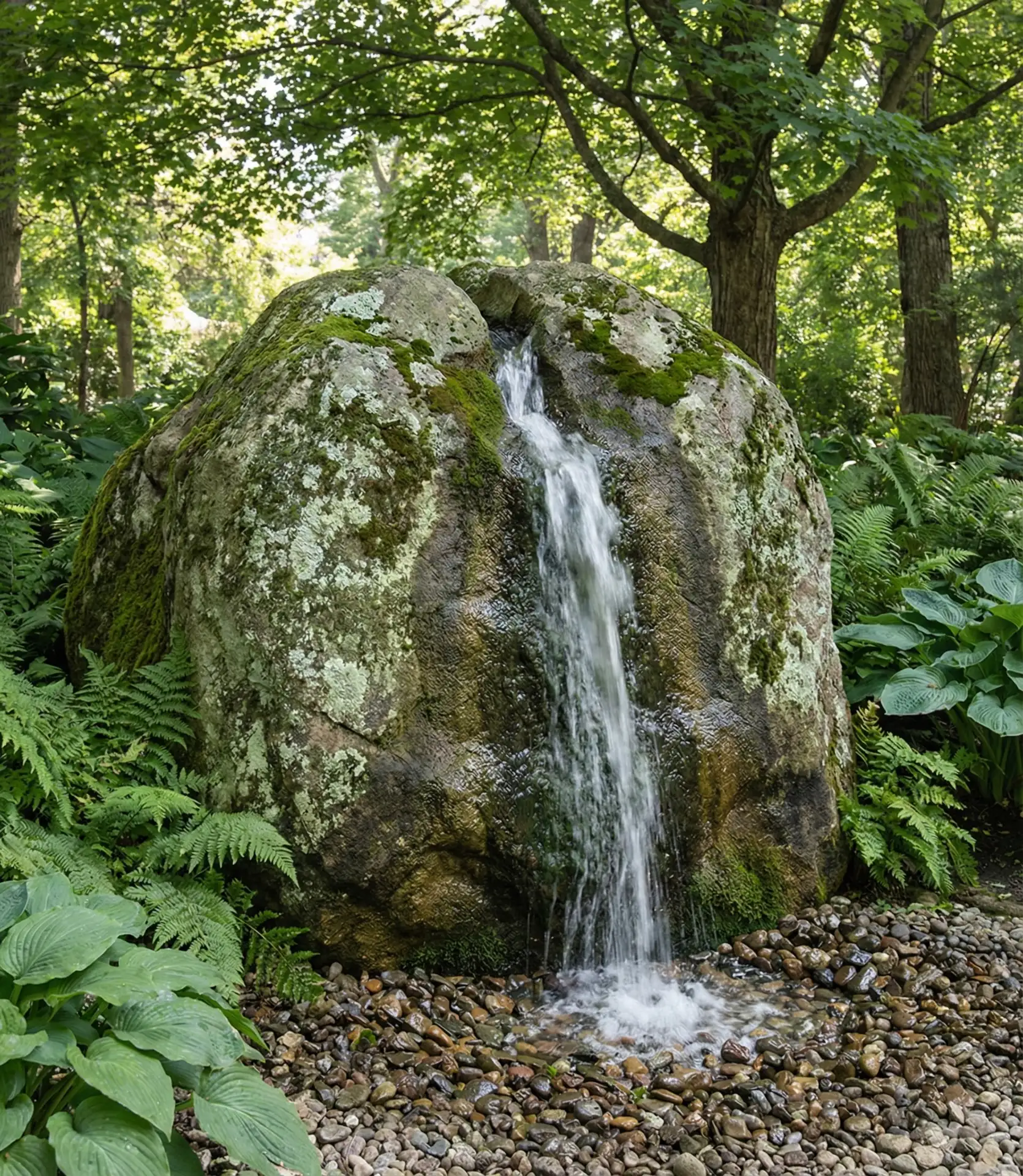 Naturalistic Boulder Spring Fountain 1