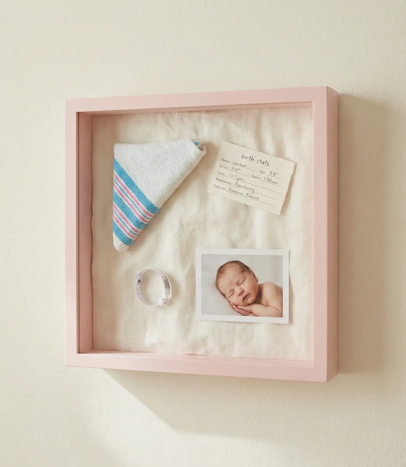 Newborn Hospital Keepsake Display 2