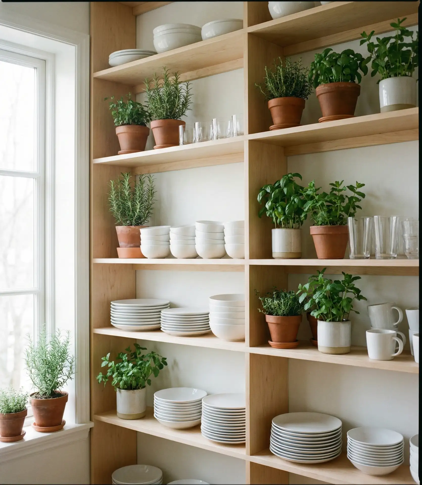 Open Shelving Wall for Visual Lightness 2