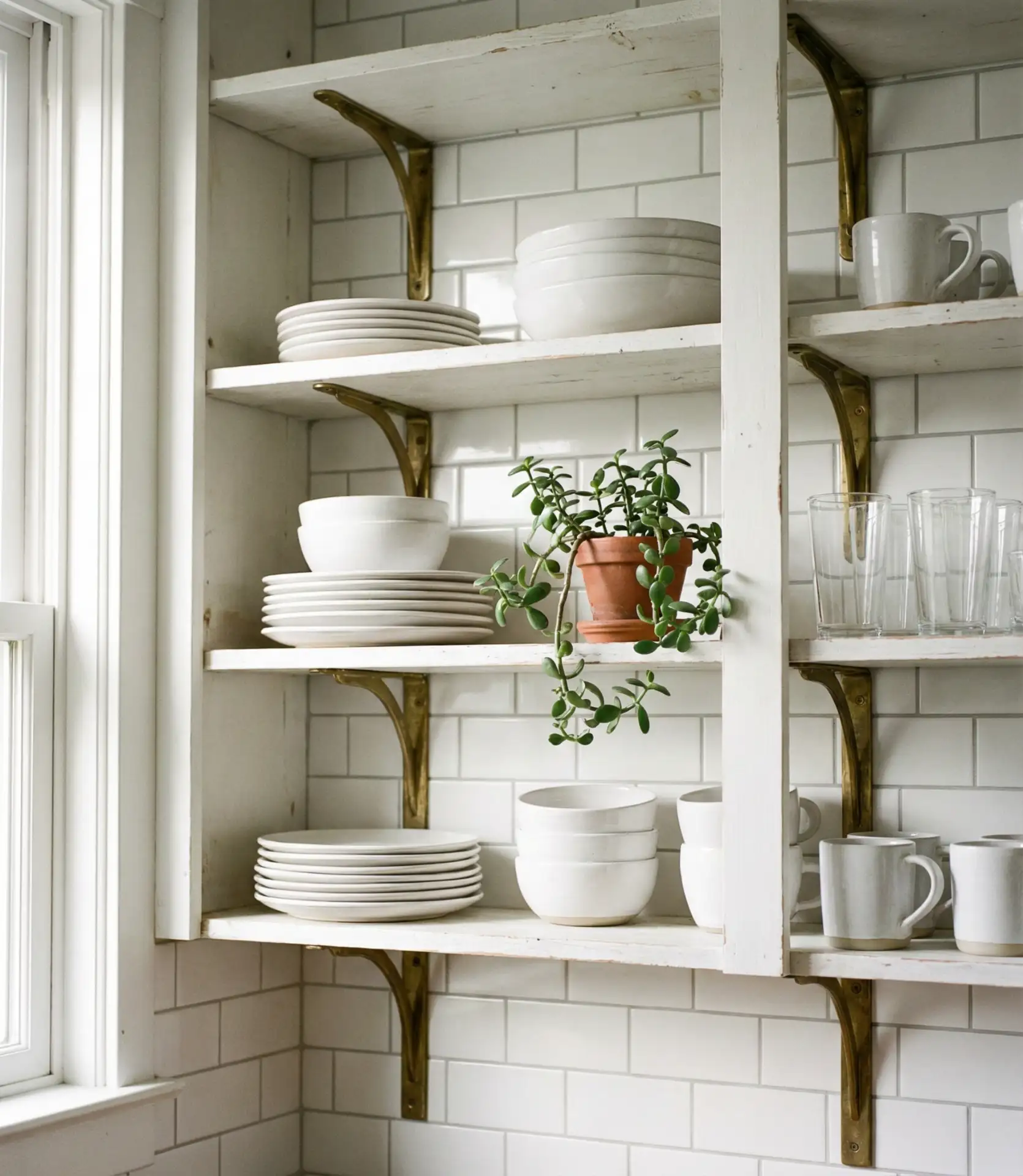 Open Shelving with Strategic Styling 2