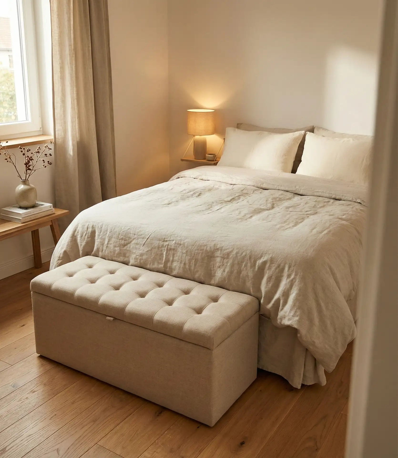 Ottoman with Hidden Storage at Foot of Bed 1