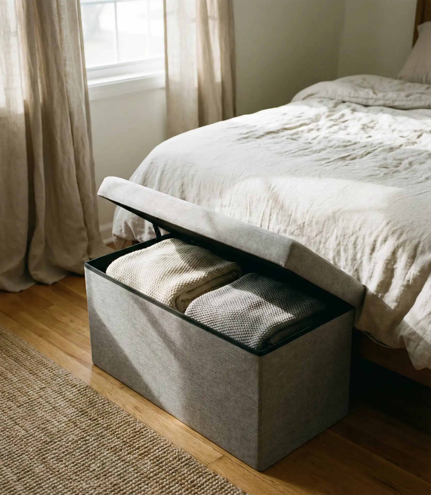 Ottoman with Hidden Storage at Foot of Bed 2