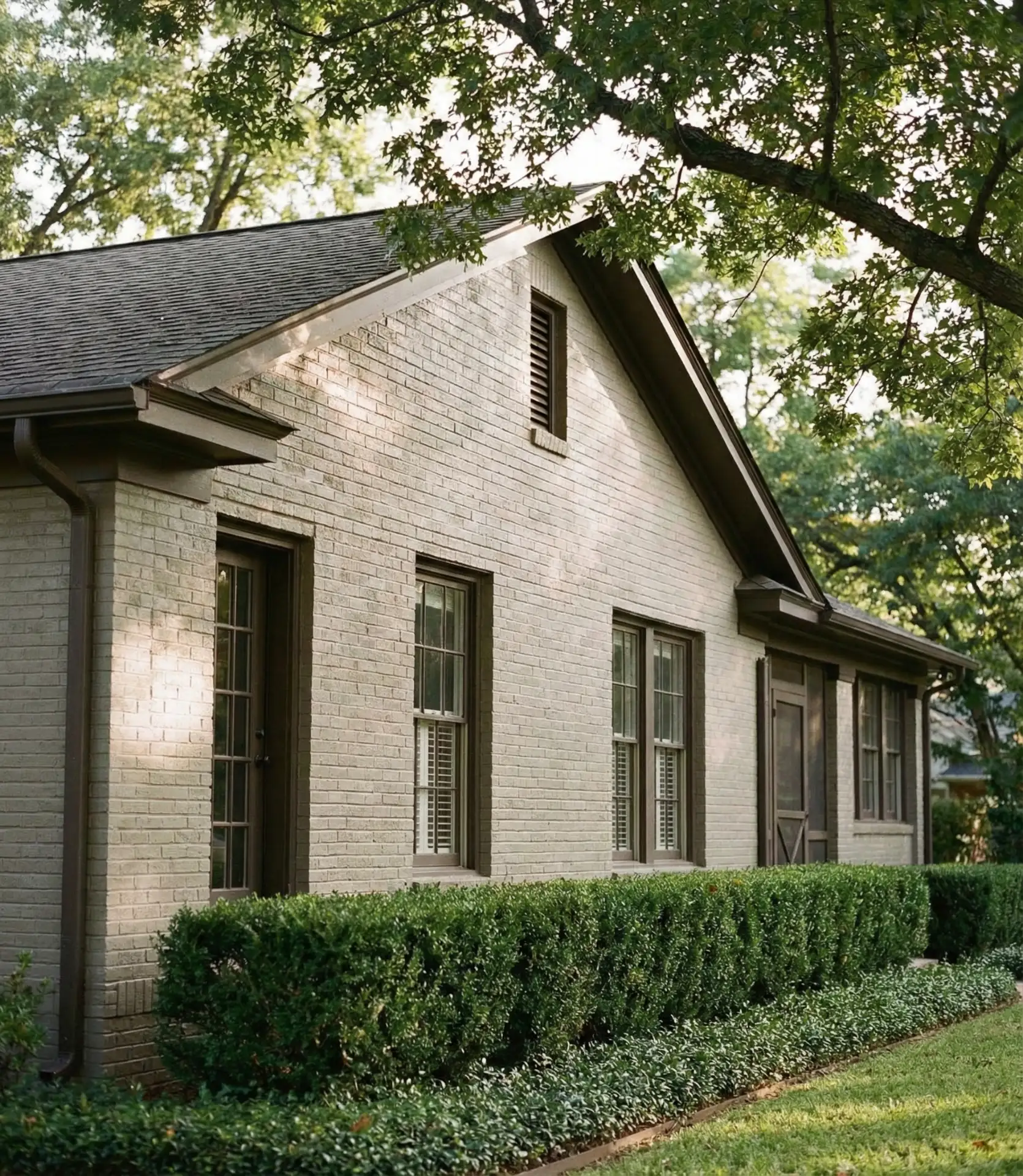 Painted Brick Bungalow in Modern Neutrals 1