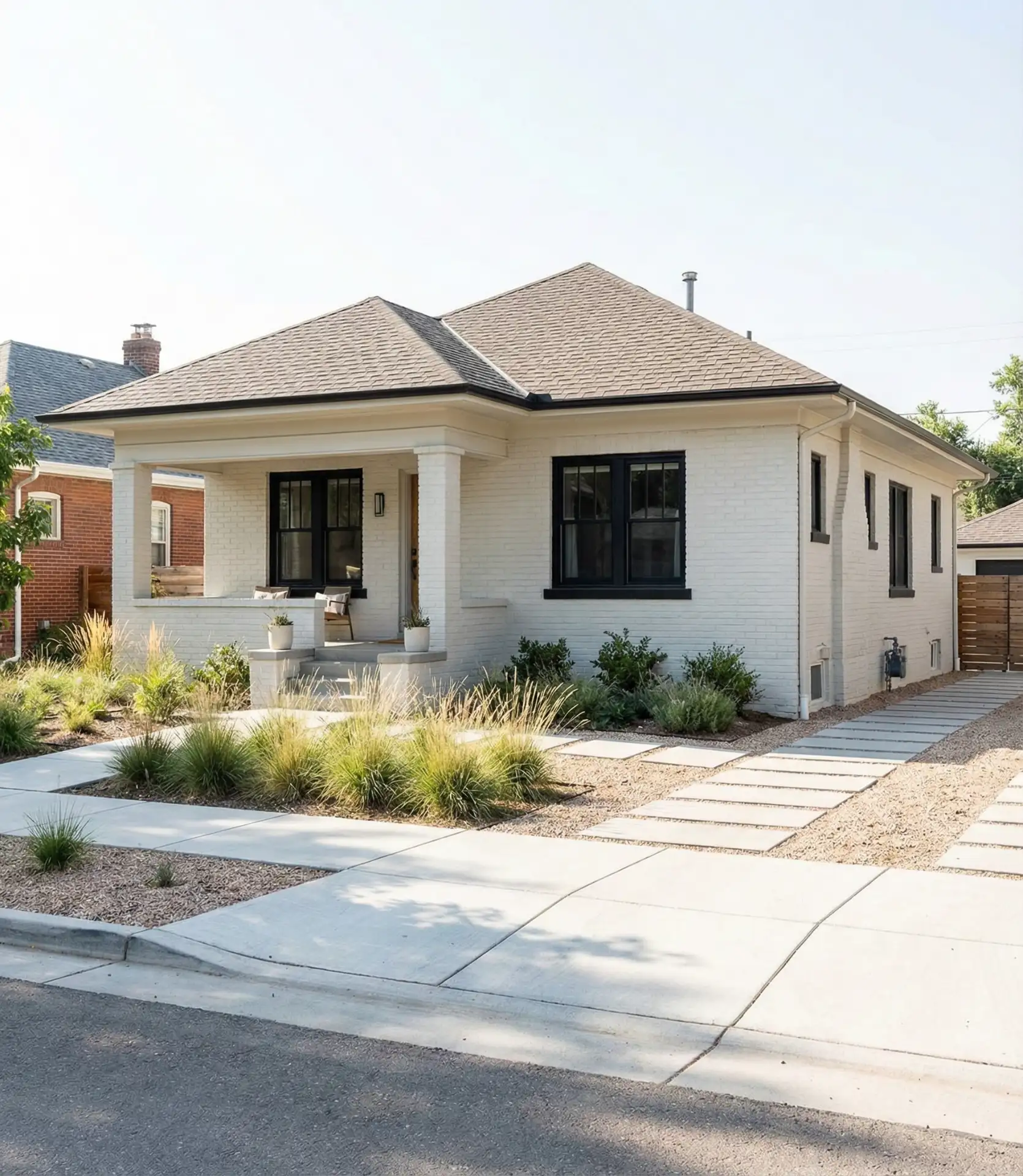 Painted Brick Bungalow in Modern Neutrals 2