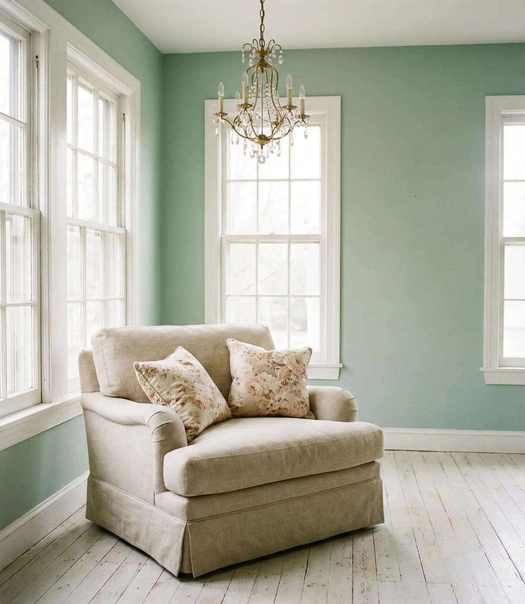 Pale Green Airy Cottage 1