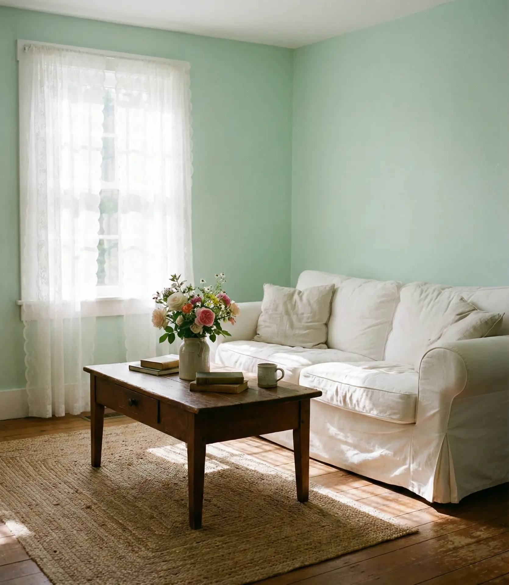 Pale Green Airy Cottage 2