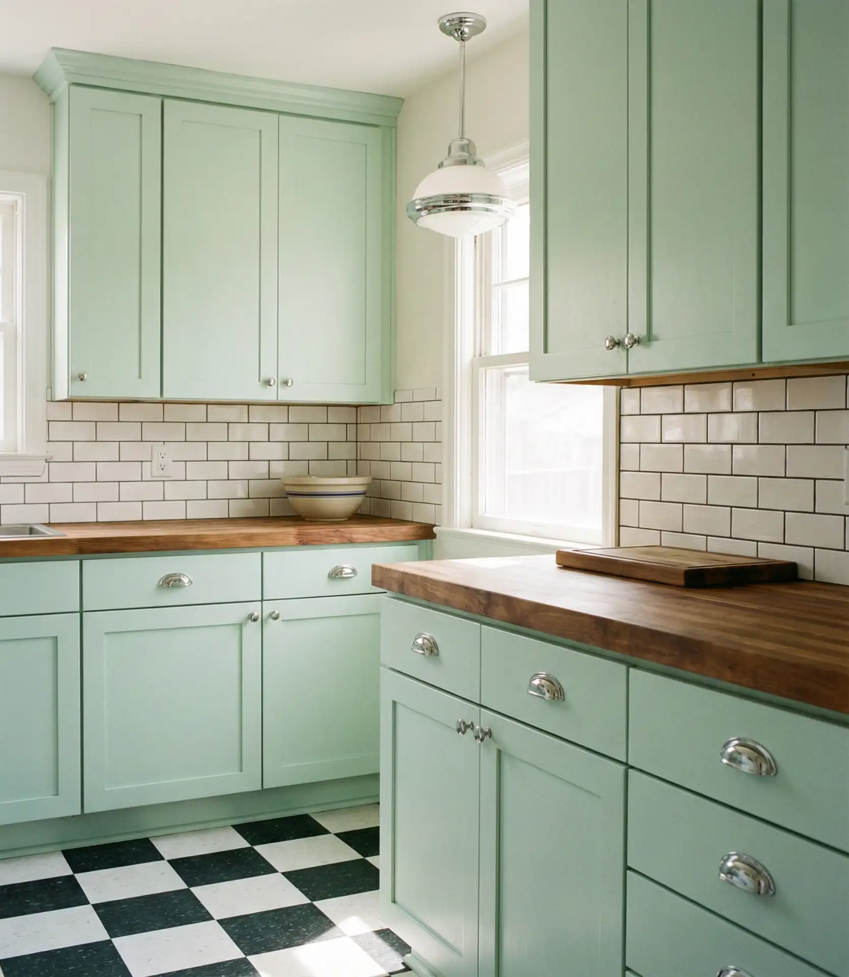 Pale Mint Green for Retro Charm 2