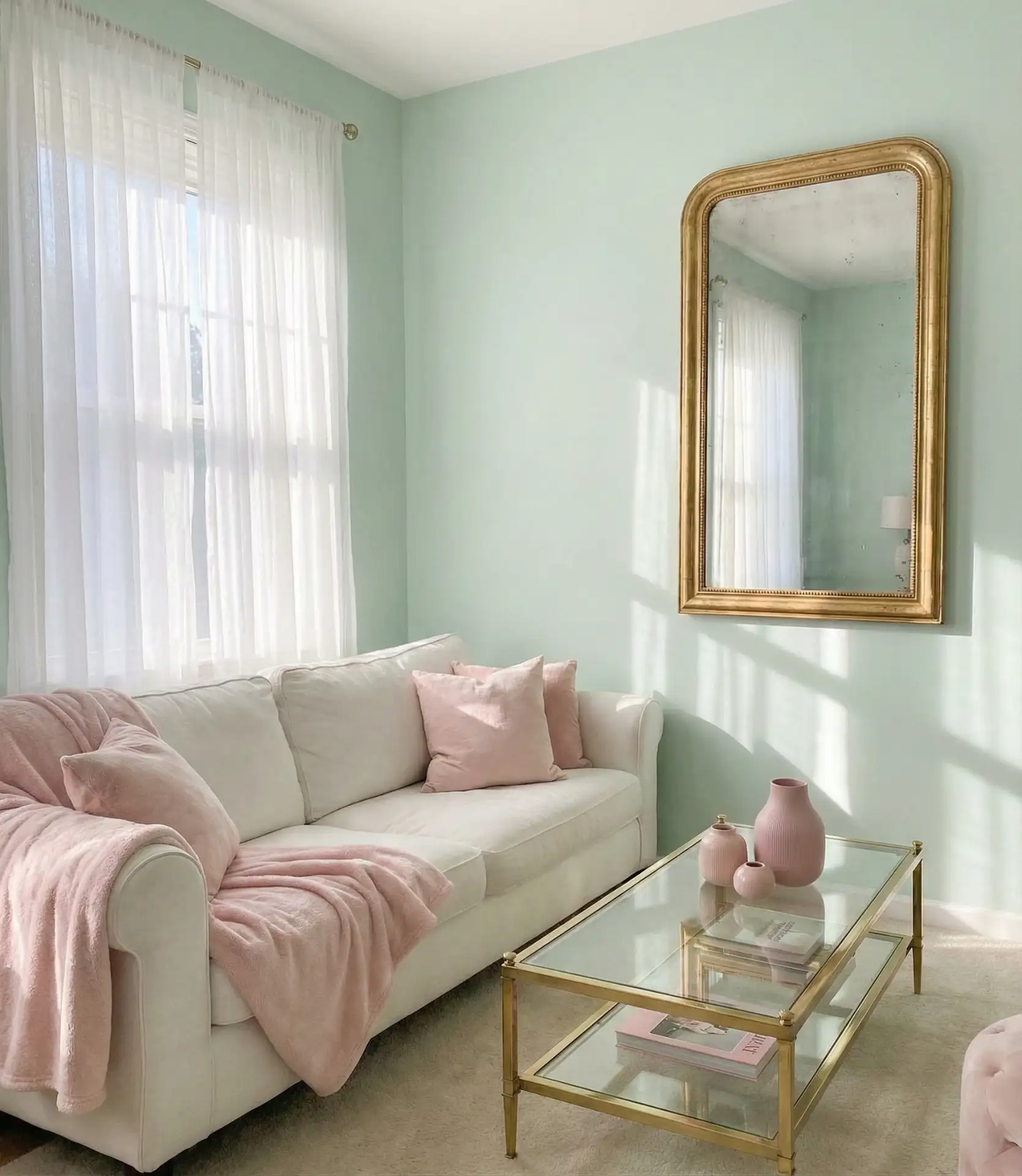 Pale Mint with Gold Accents 2