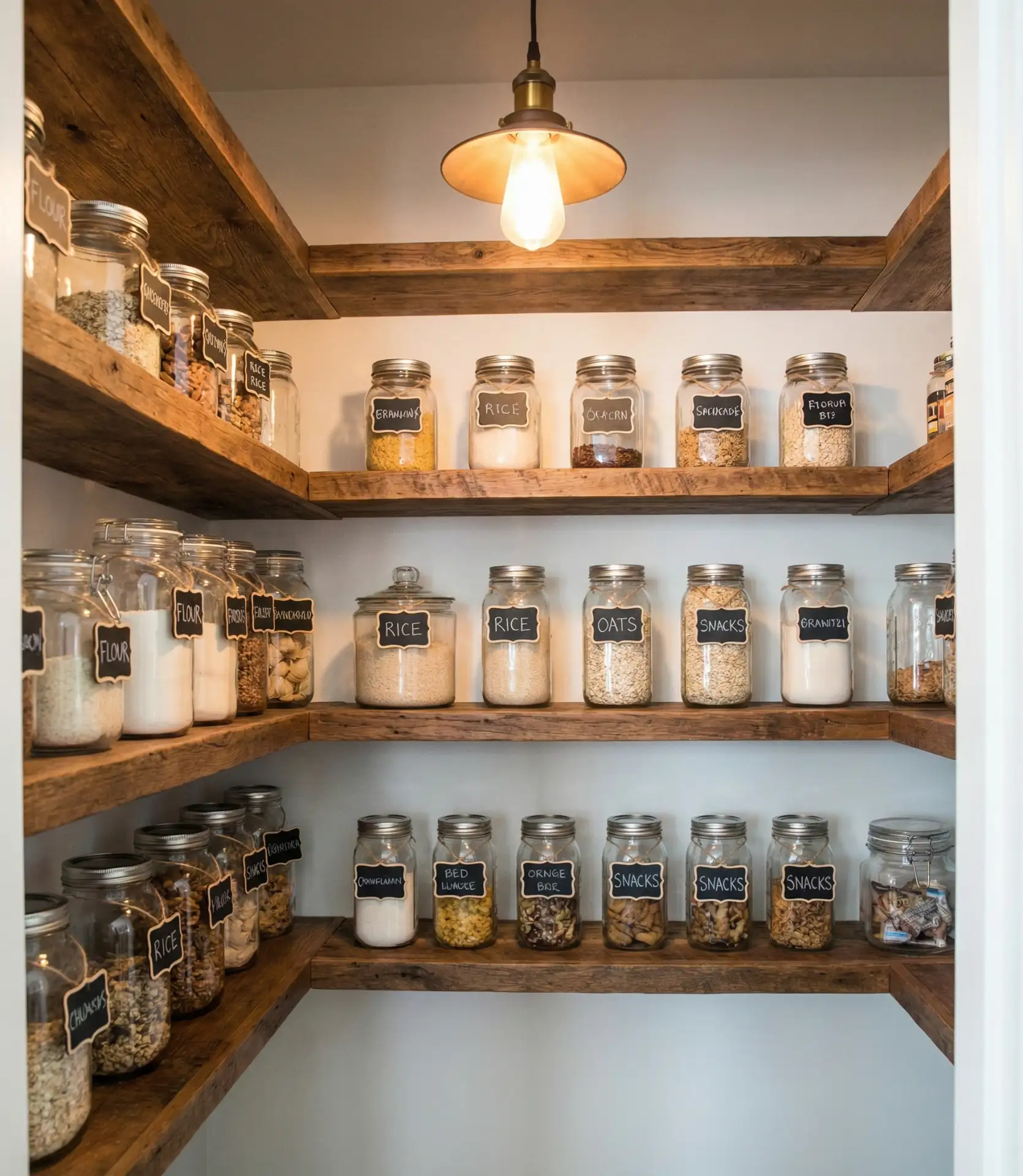 Pantry with Chalkboard Labels 2