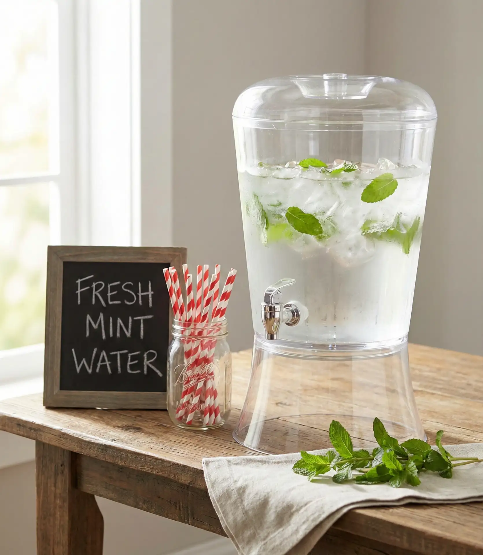 Party Planning Station with Beverage Dispenser 1