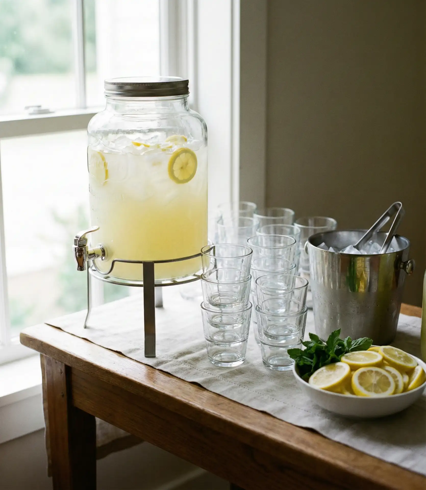 Party Planning Station with Beverage Dispenser 2