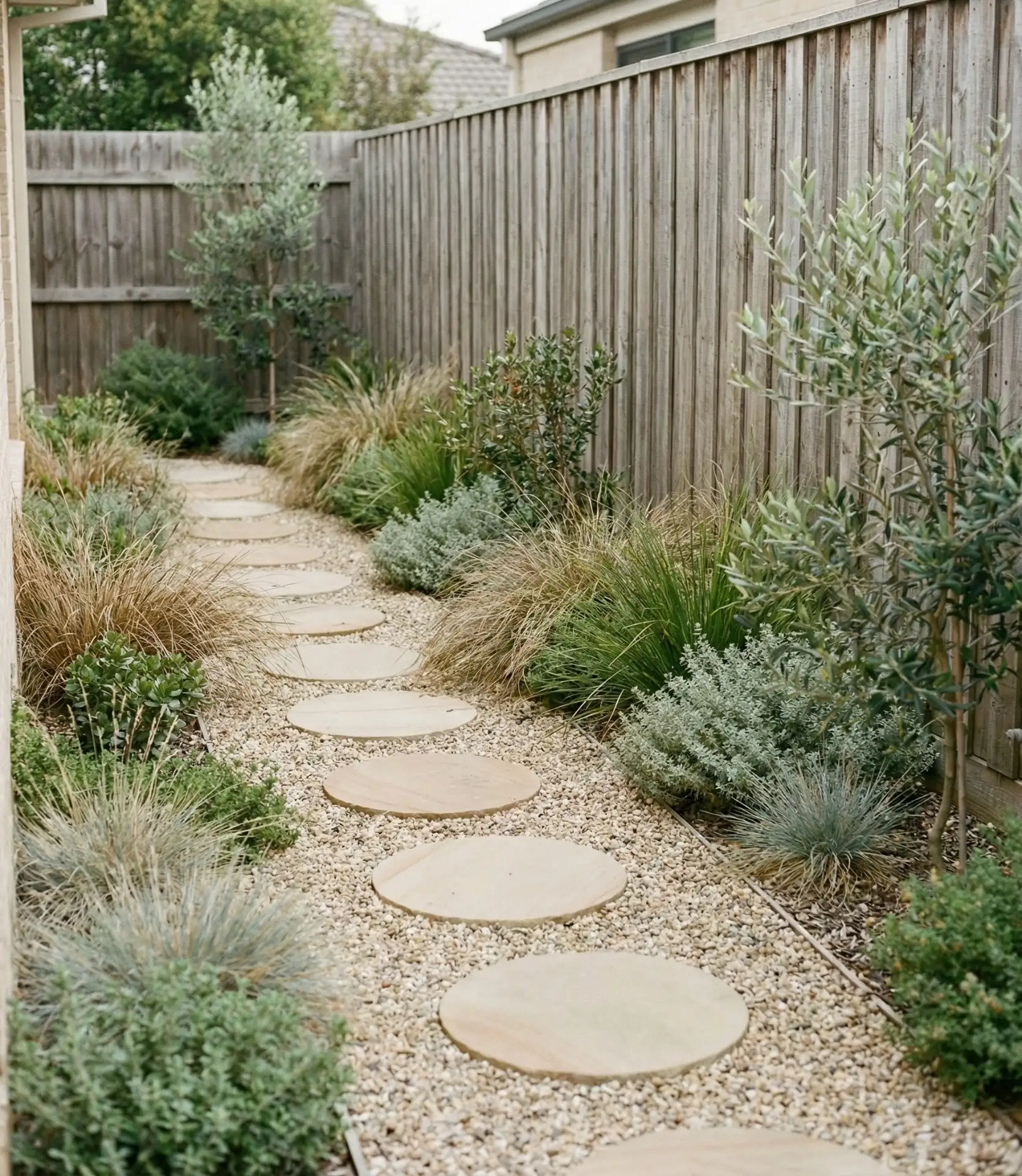 Pea Gravel with Stepping Stones 1