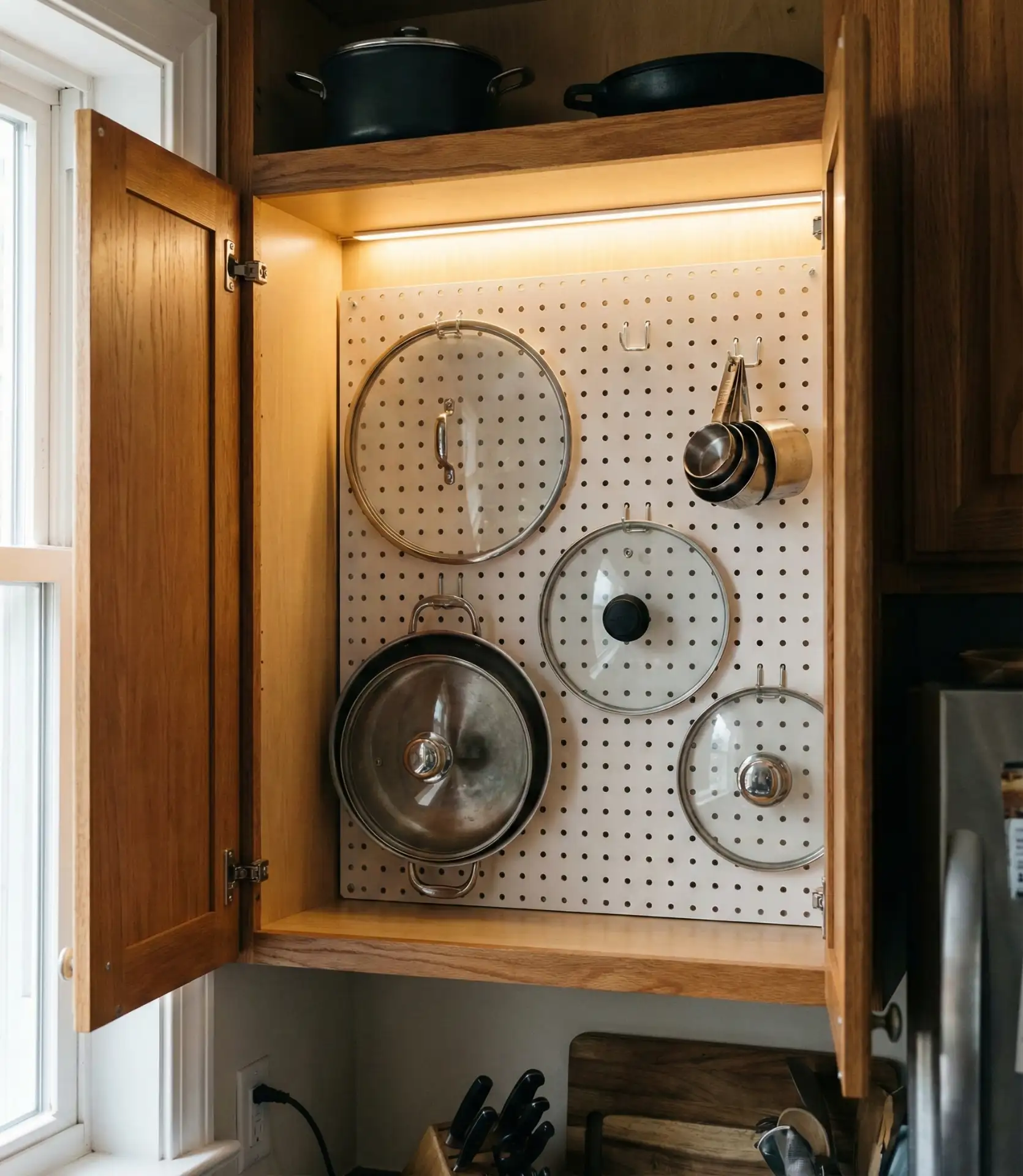 Pegboard Inside Cabinet Doors 2