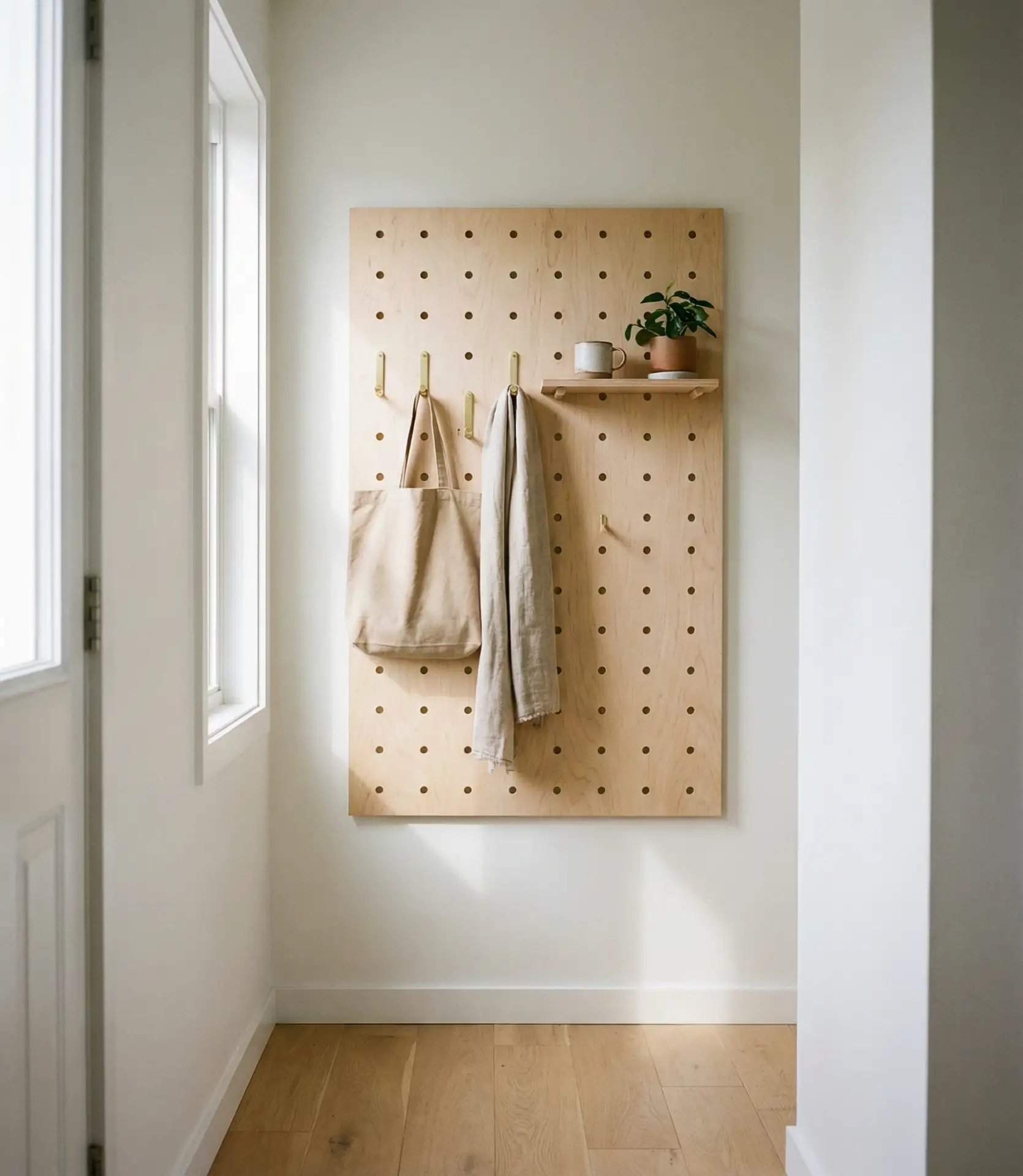 Pegboard Wall for Customizable Organization 1