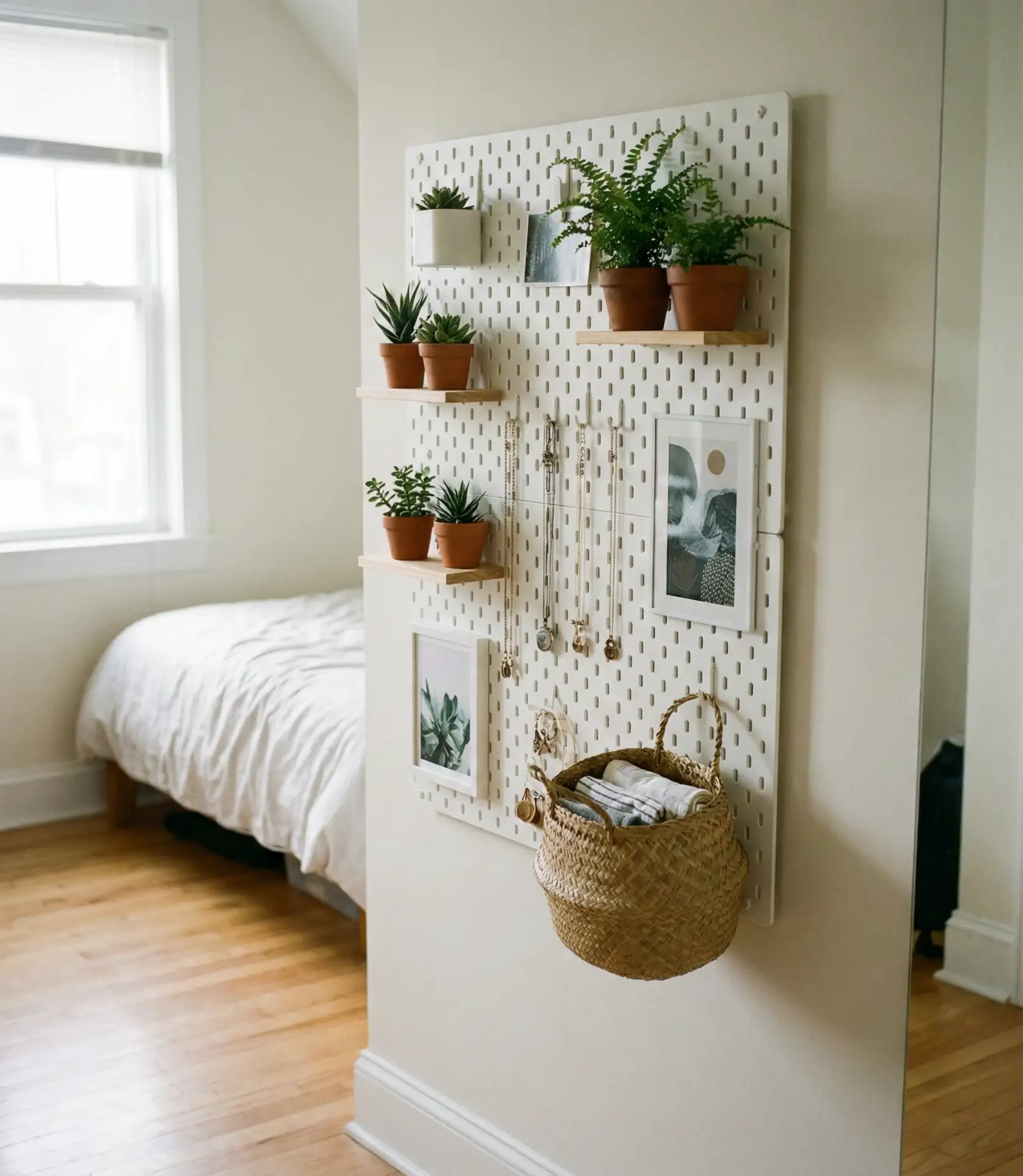 Pegboard Walls for Flexible Organization 1