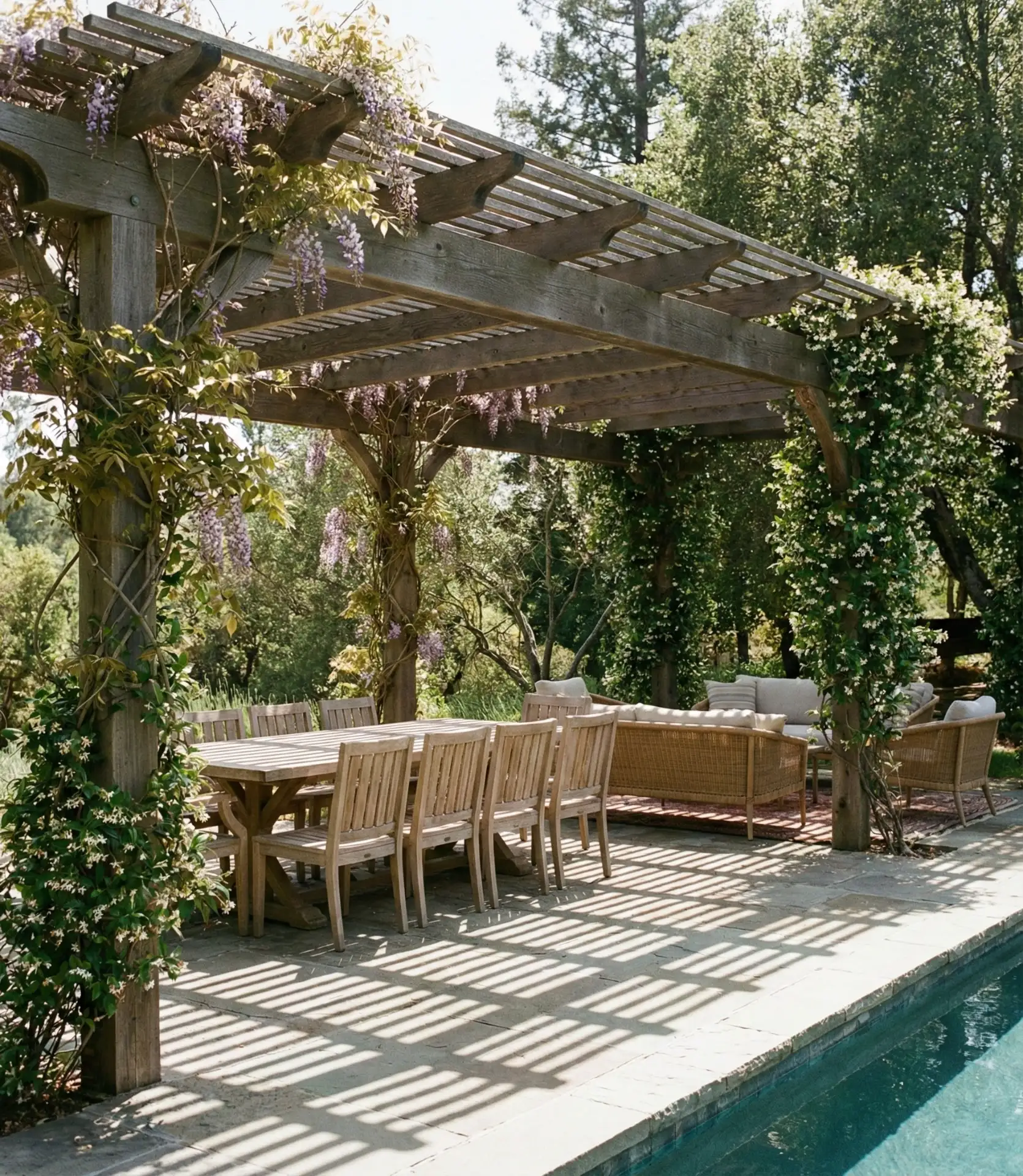 Pergola-Covered Lounge Section 1