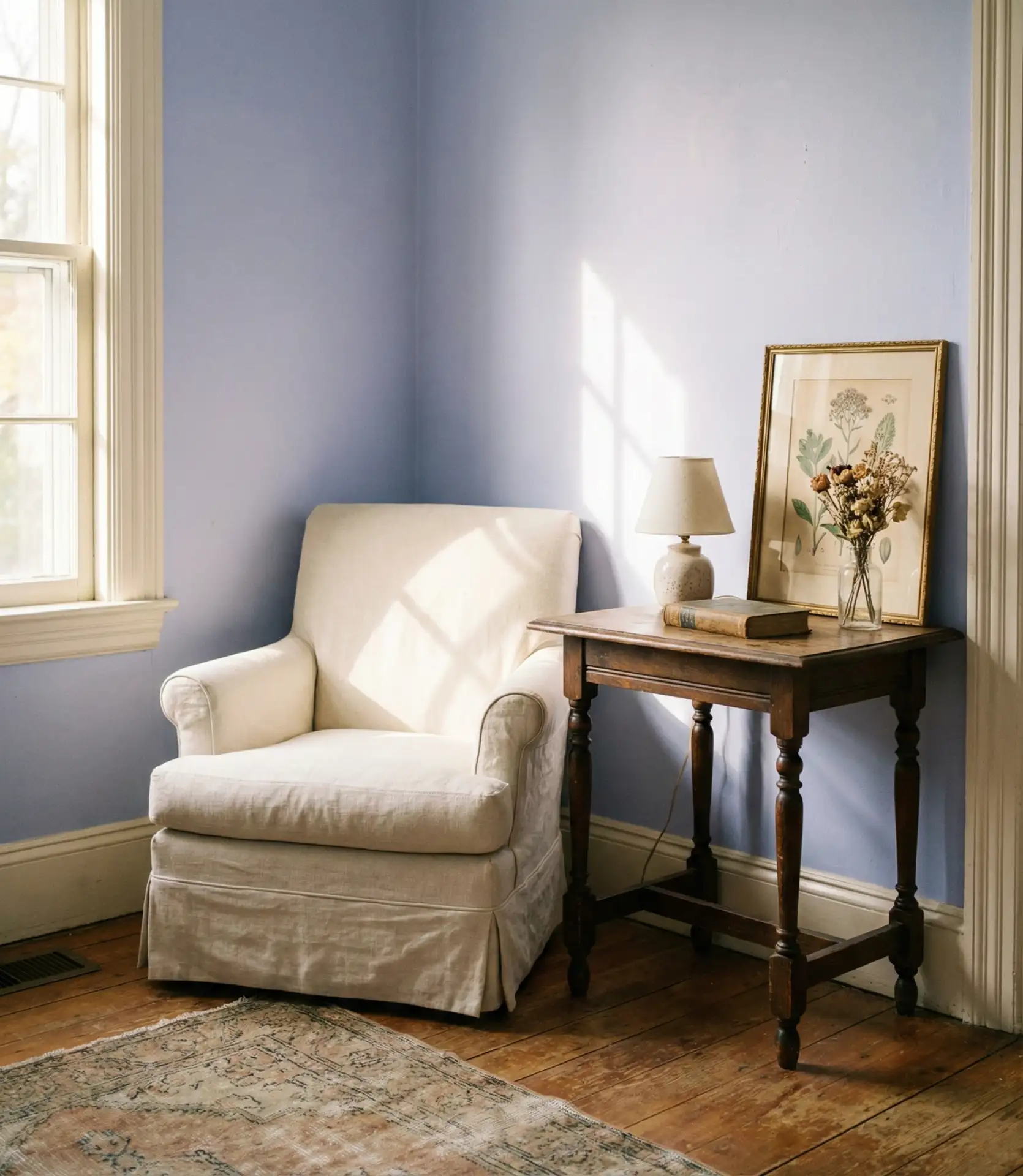 Periwinkle and Cream Cottage Charm 2