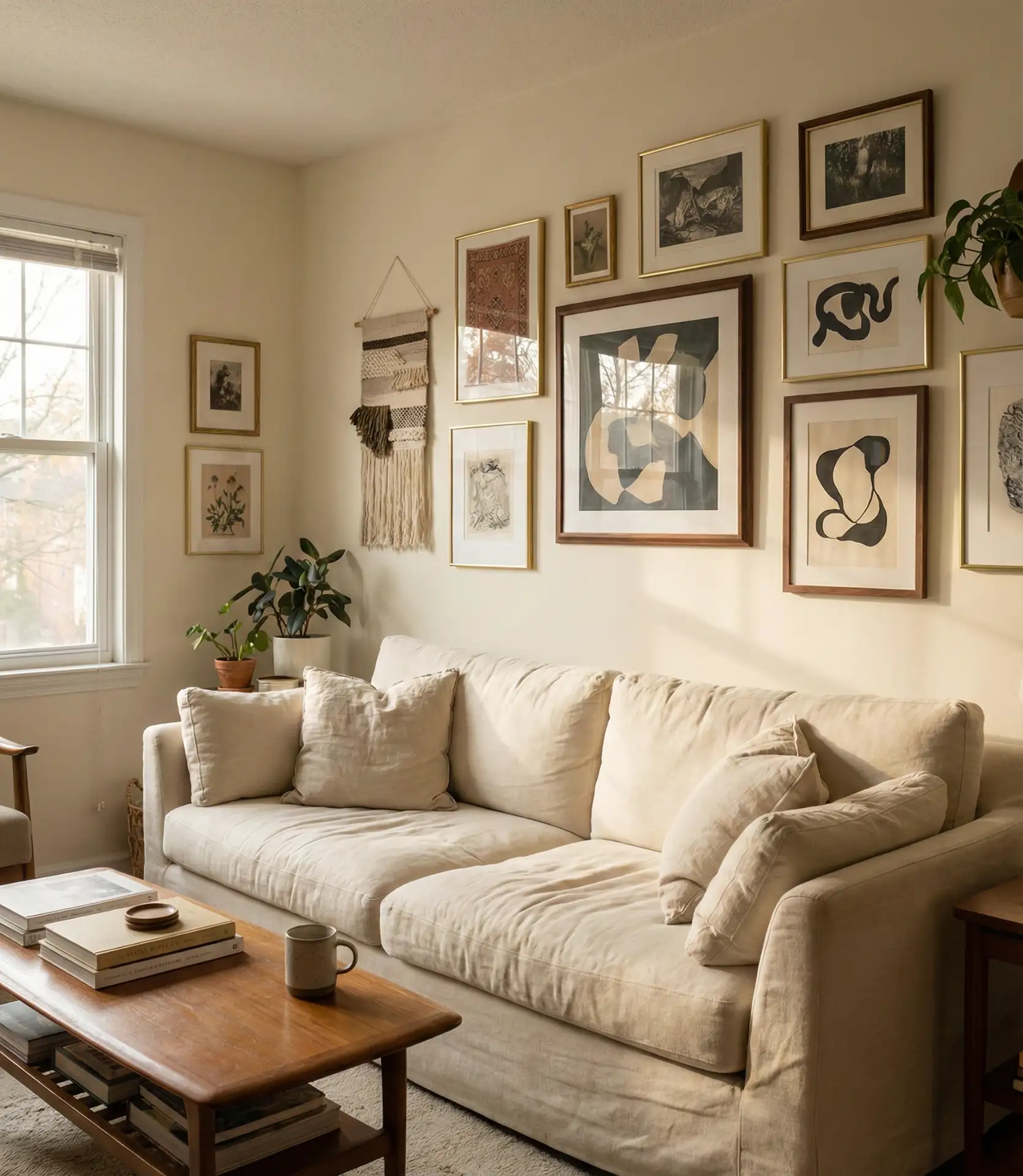 Personalized Art Walls with Varied Frames 2