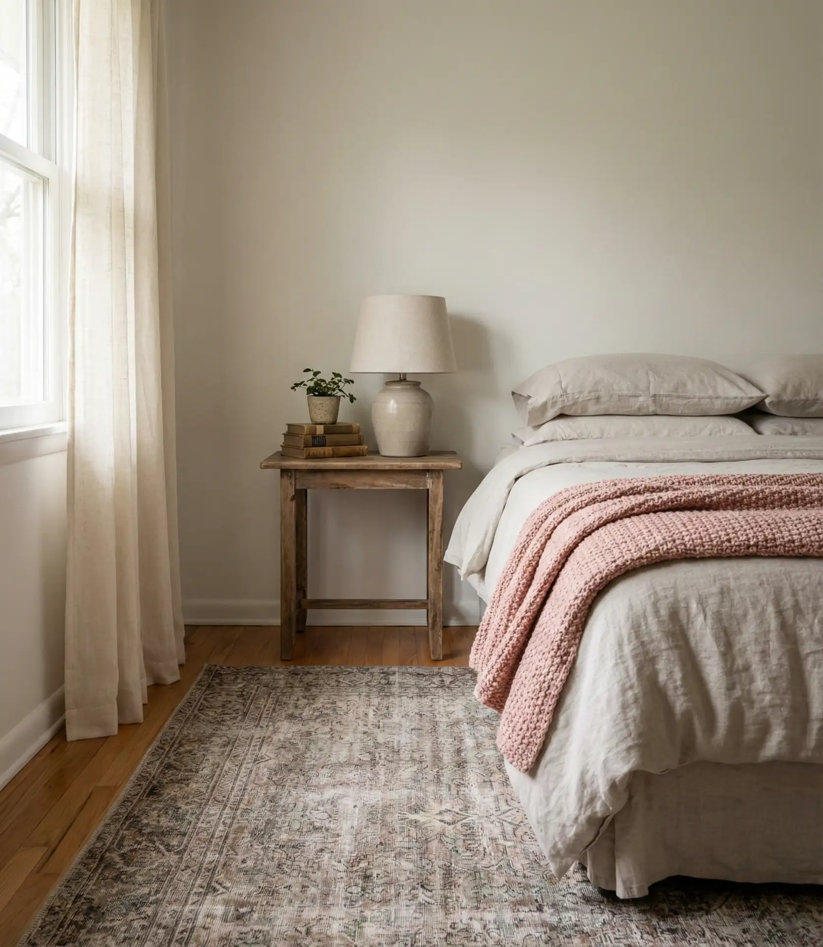 Pink and Neutral Western Bedroom 2