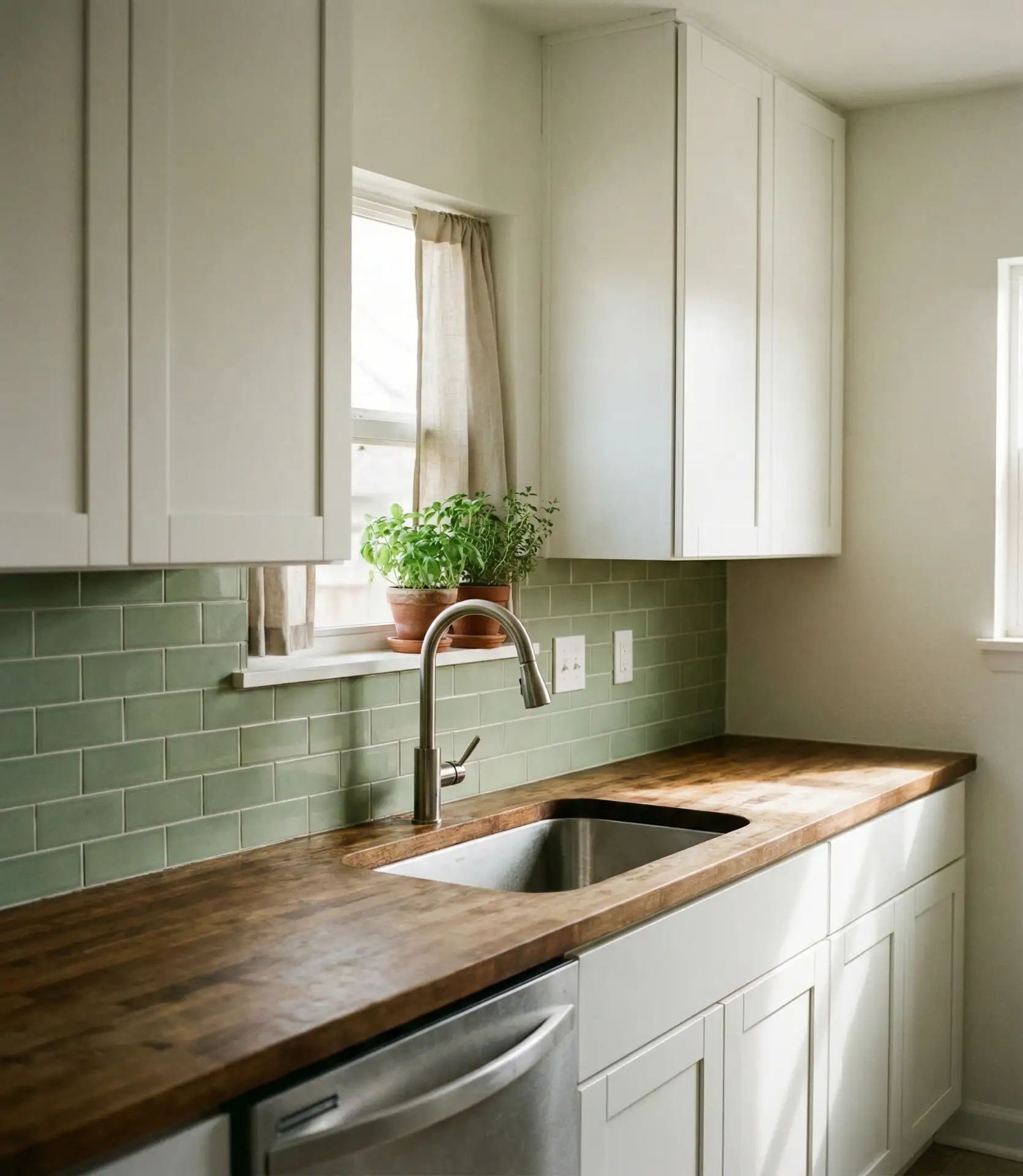 Pista Green Backsplash Tiles 1