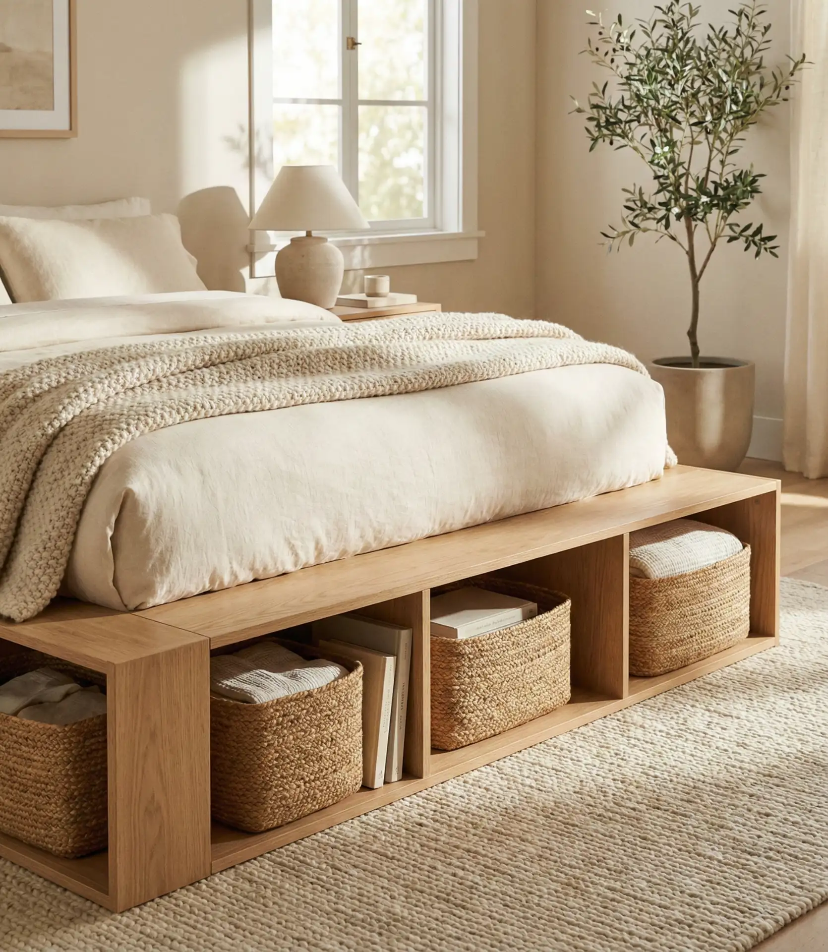 Platform Bed with Integrated Storage 1