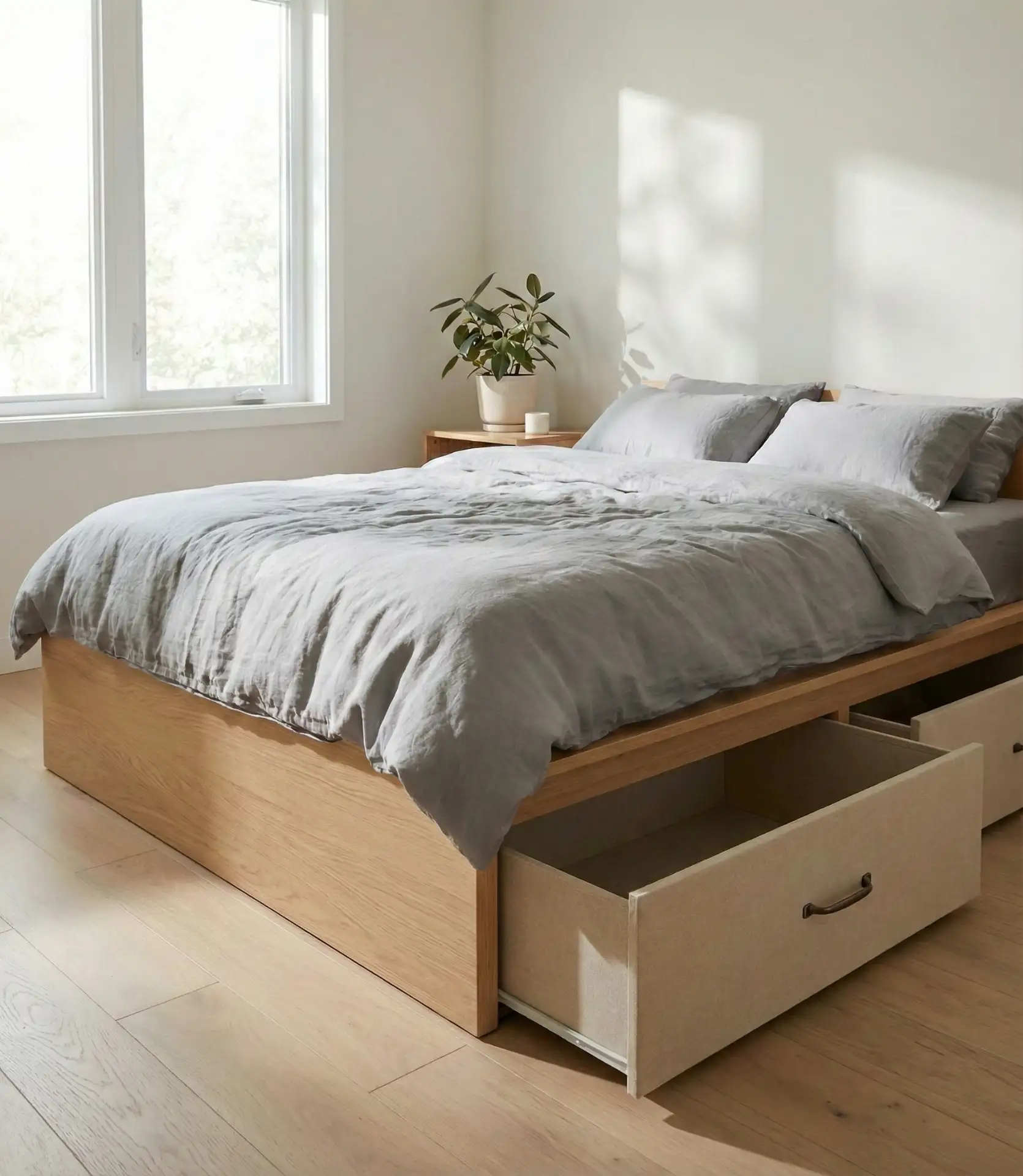 Platform Bed with Integrated Storage 2