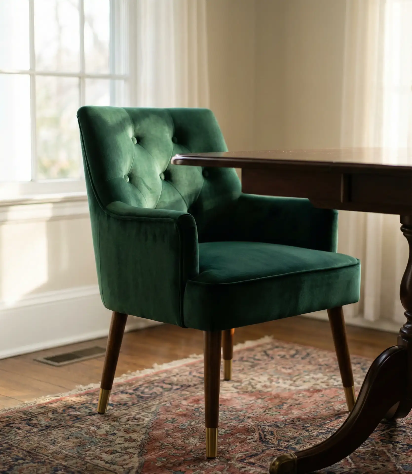 Plush Velvet Upholstered Chairs in Jewel Tones 2