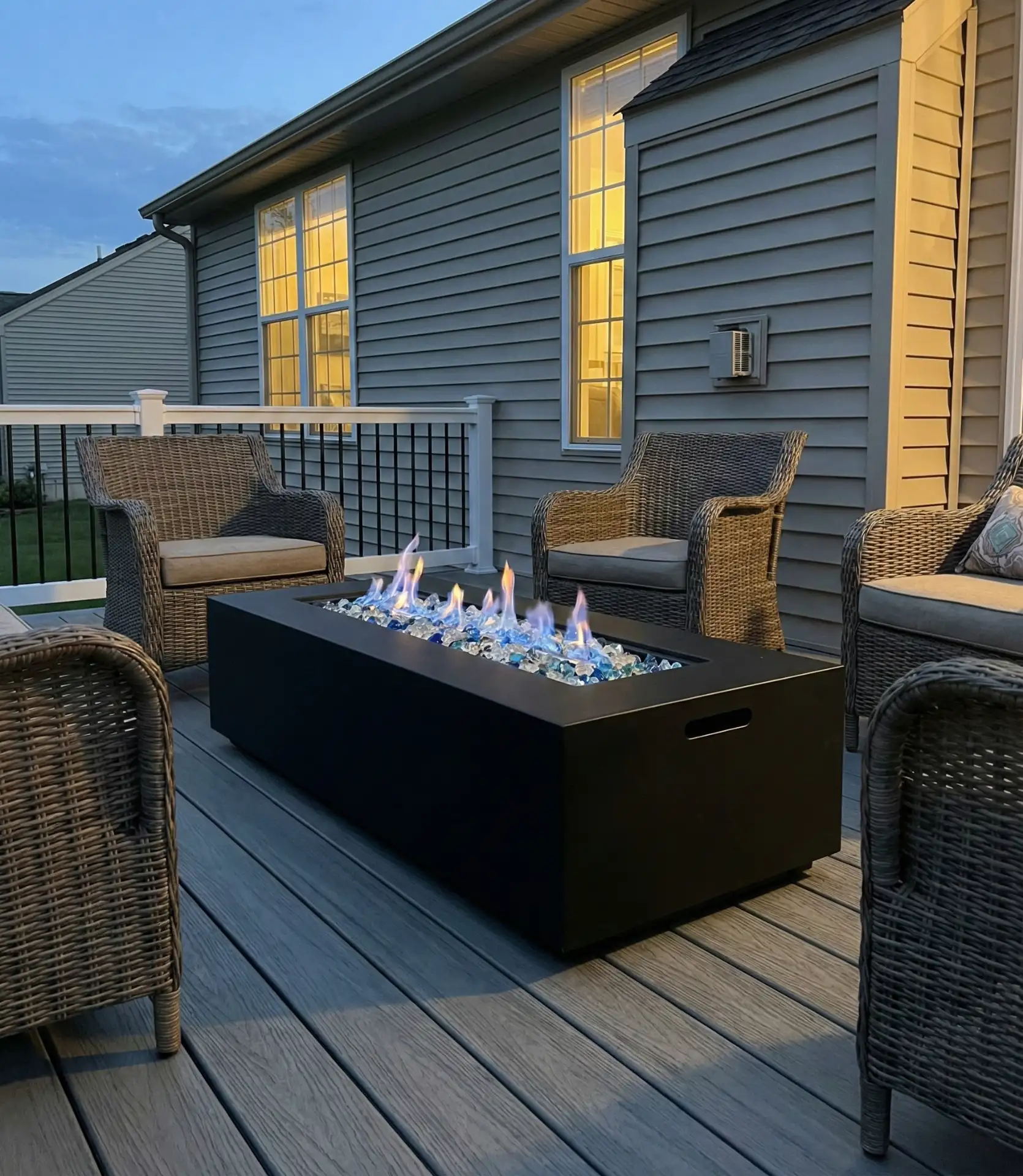 Portable Propane Table on Composite Deck 1