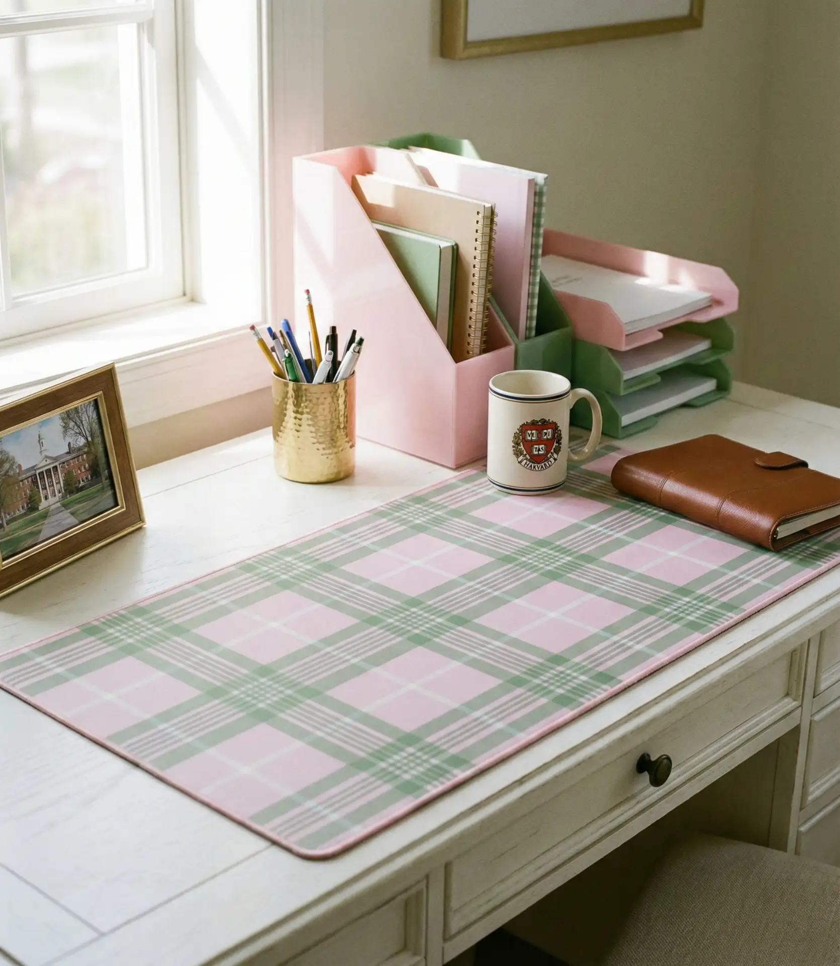 Preppy Desk with Coordinated Supplies 1