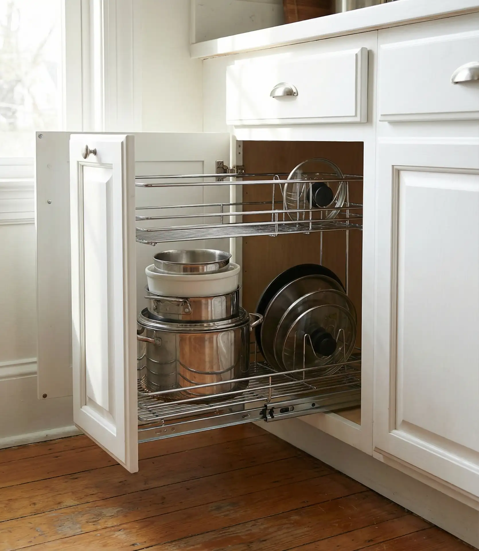 Pull-Out Organizers for Deep Lower Cabinets 1