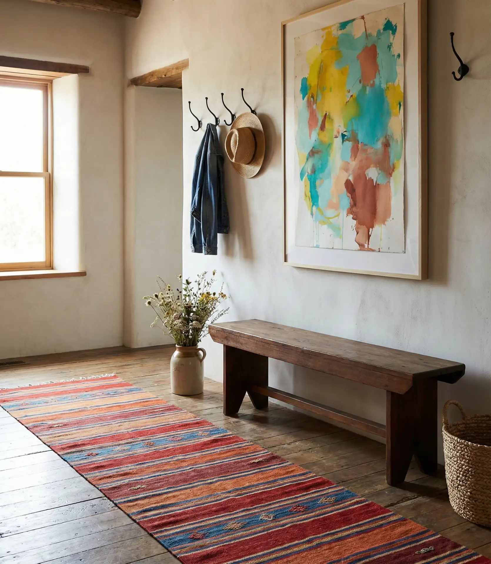 Punchy Western Entryway with Bold Colors 1