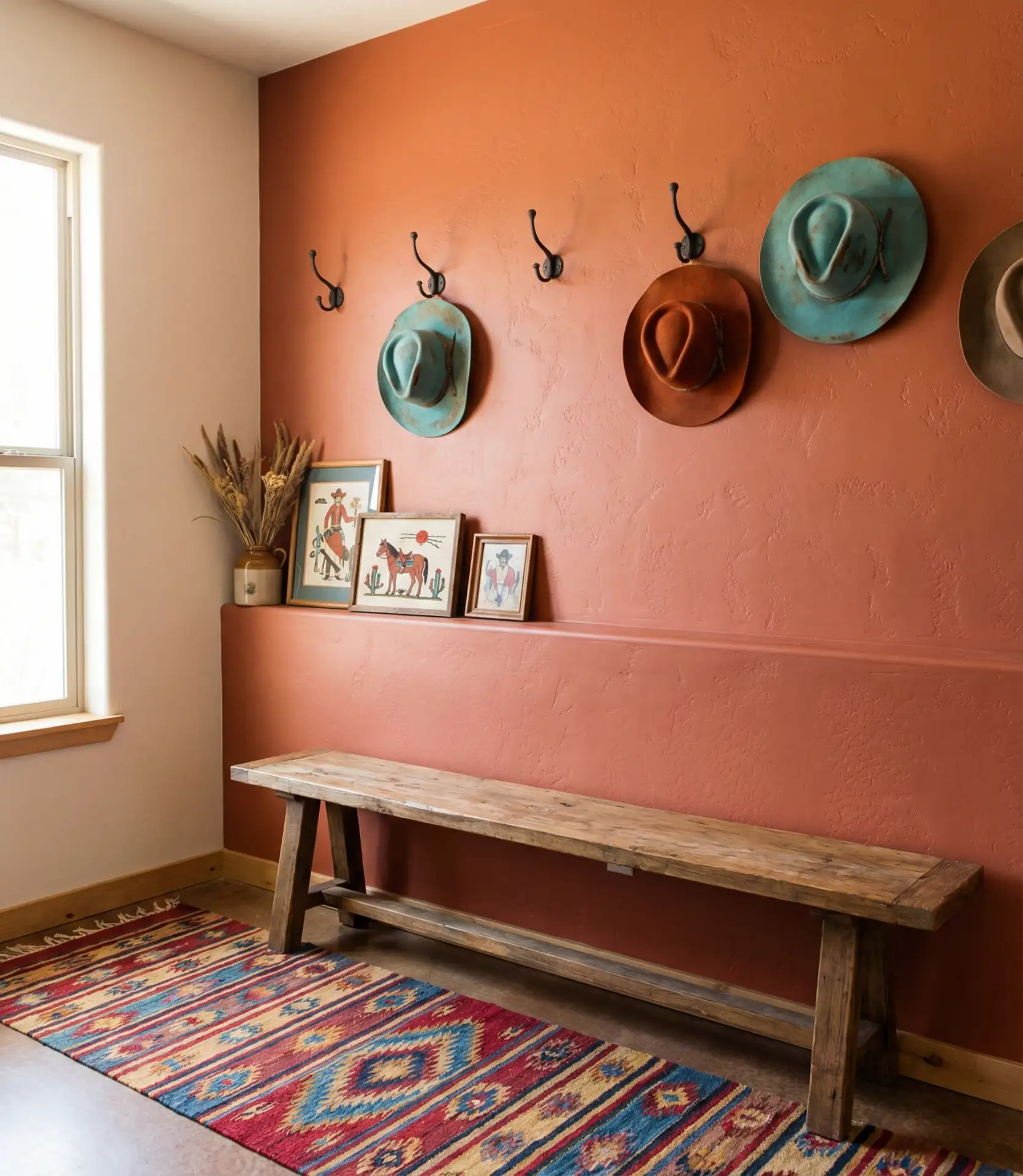 Punchy Western Entryway with Bold Colors 2