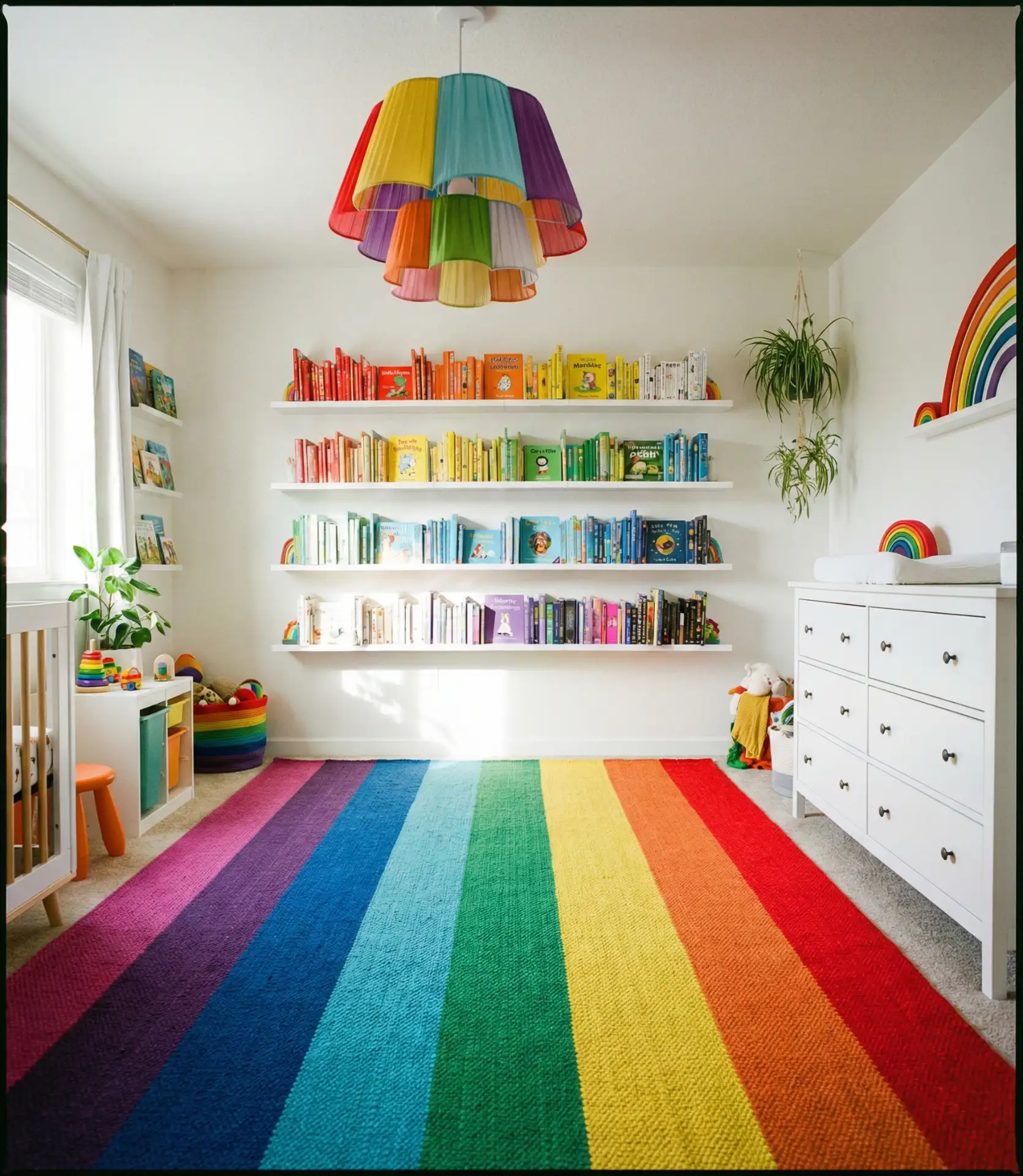 Rainbow Bright Playroom-Nursery Hybrid 2