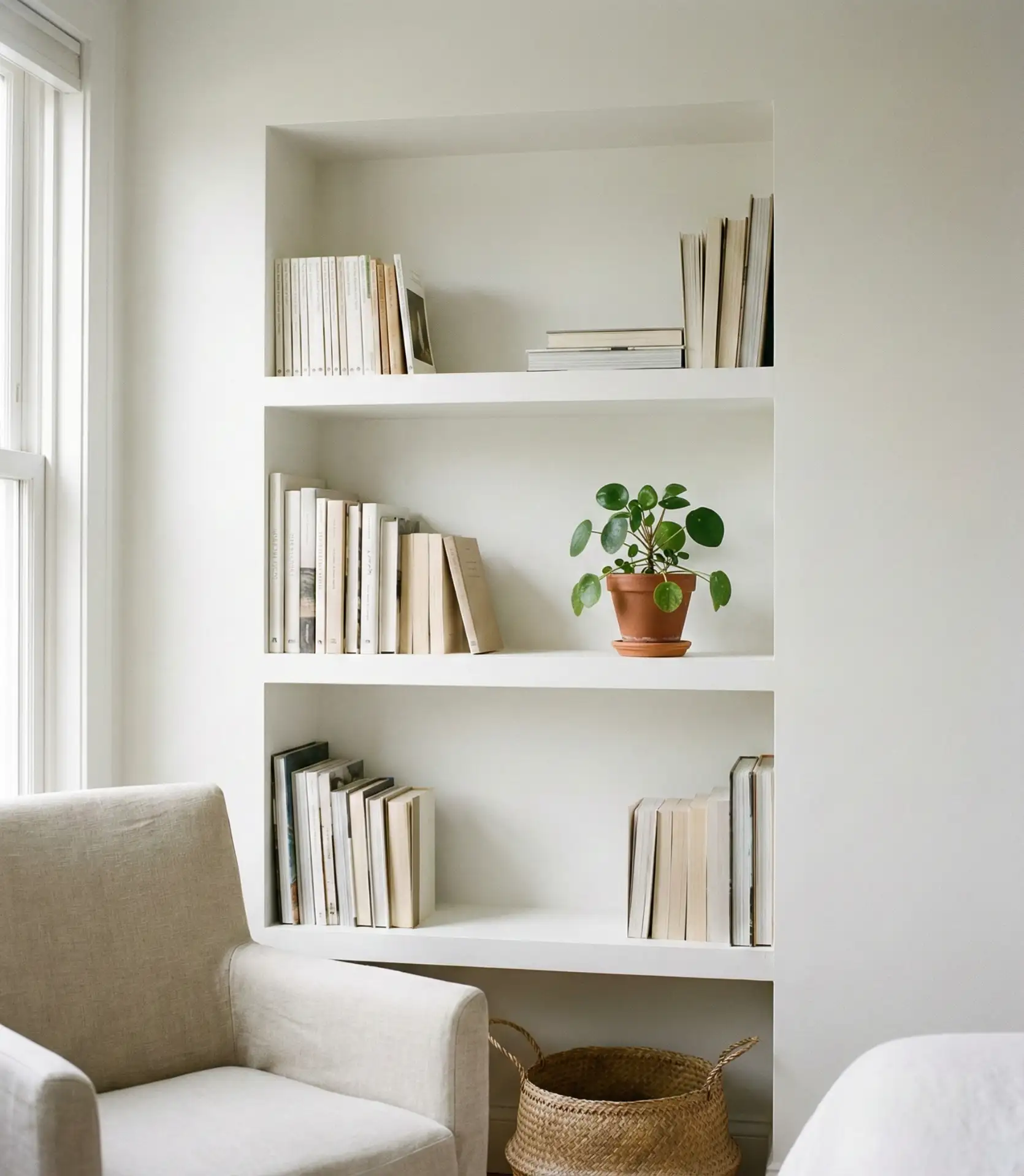 Recessed Shelving in Unused Alcoves 1