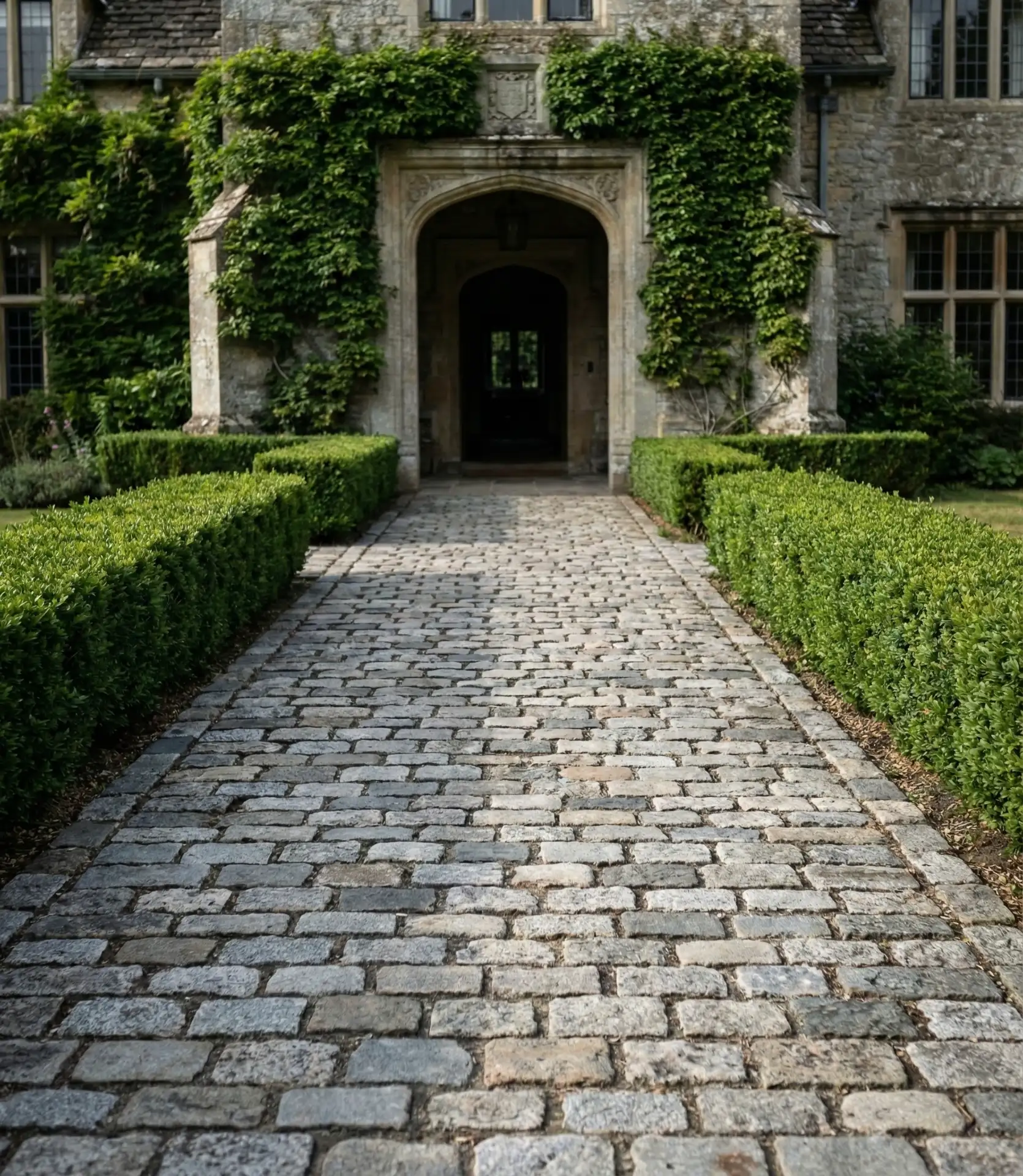 Reclaimed Granite Block Path 1