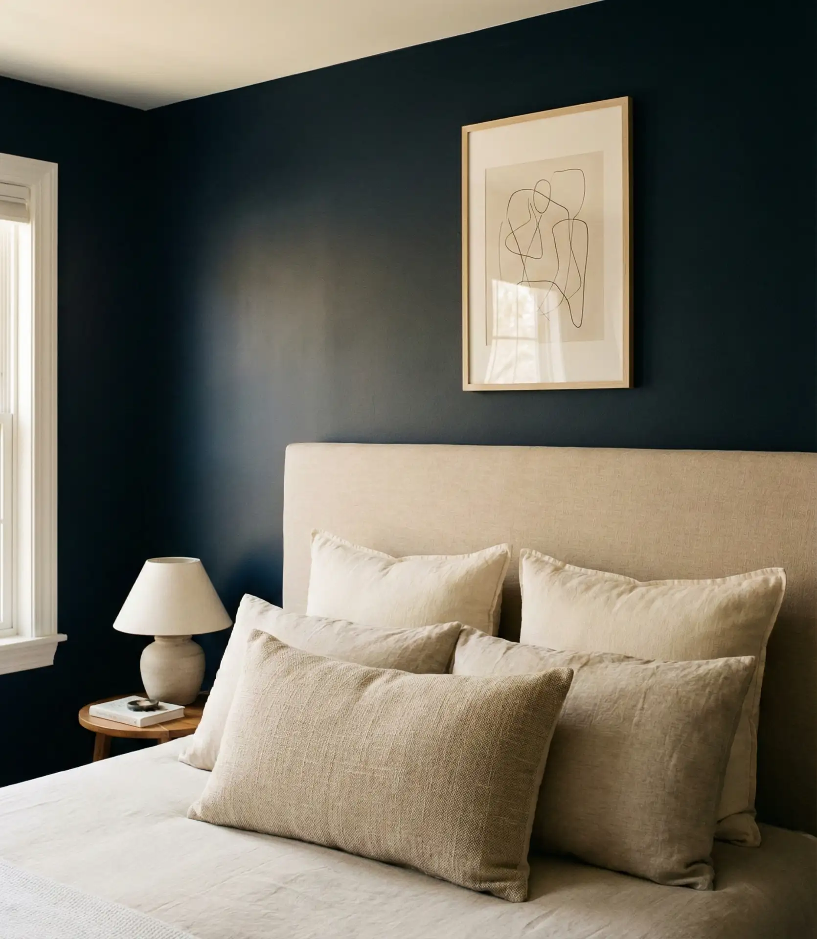 Rich Navy with Warm Beige Accents 2