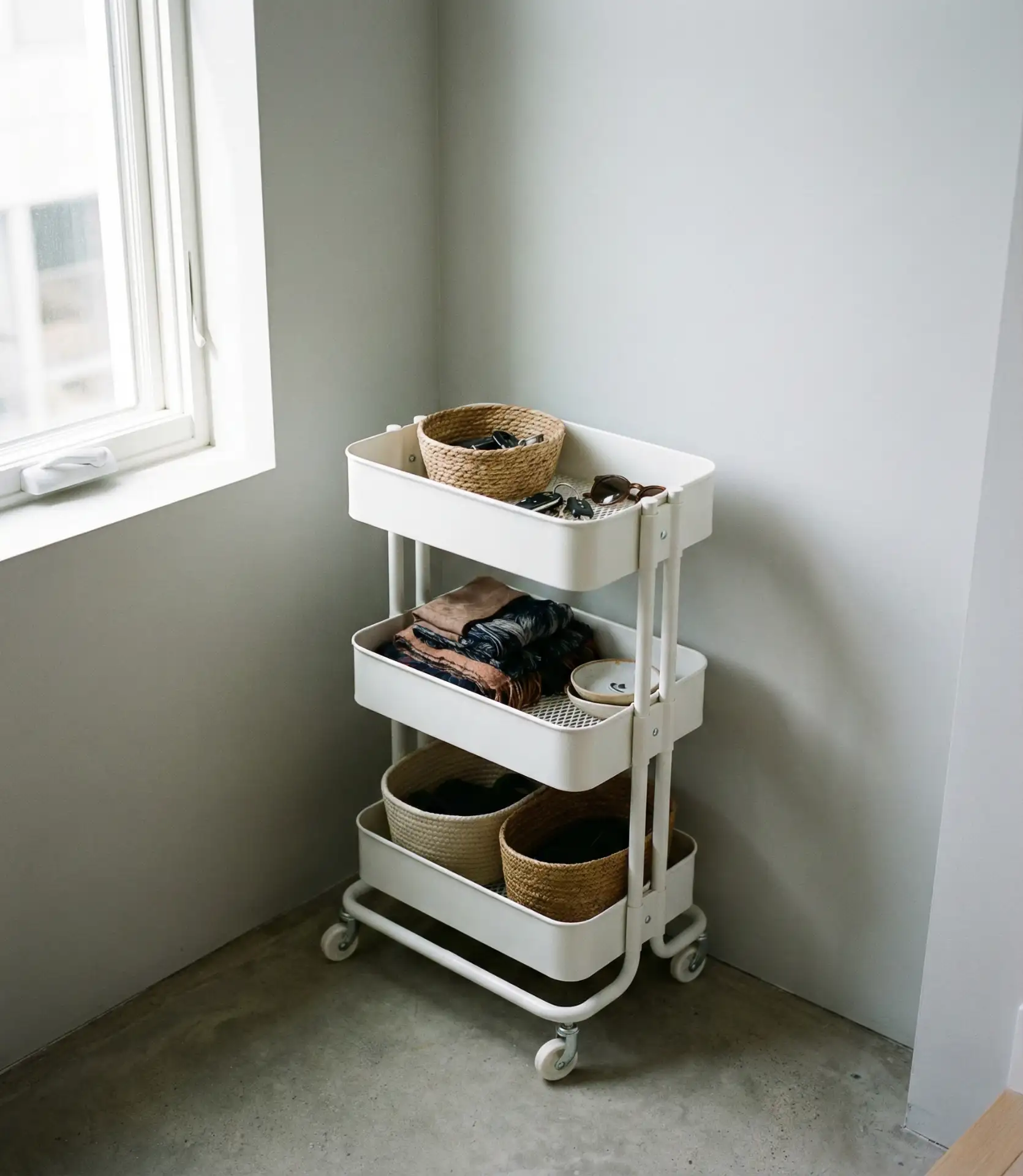 Rolling Cart for Flexible Storage 1