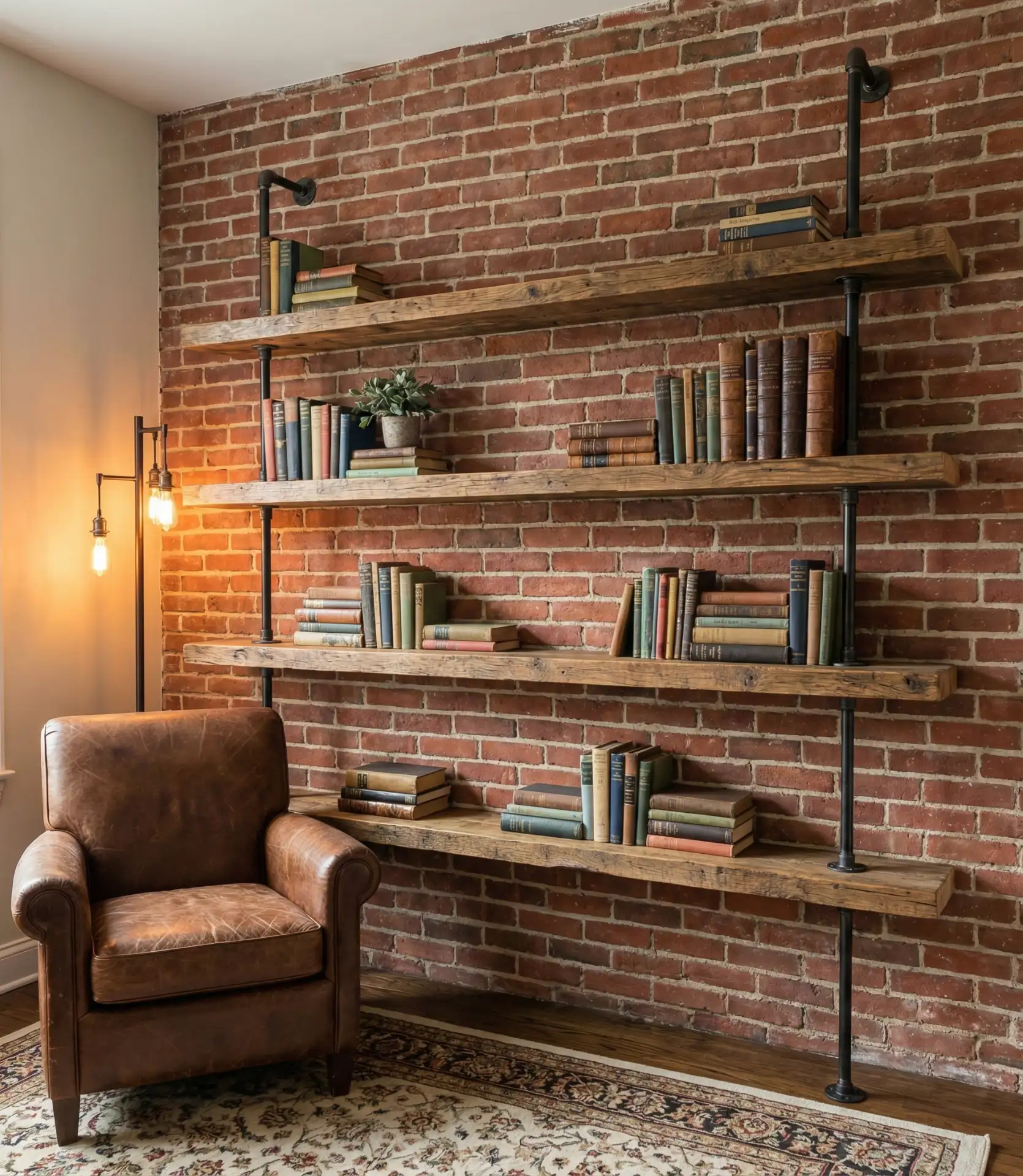Rustic Reclaimed Wood Shelving 1