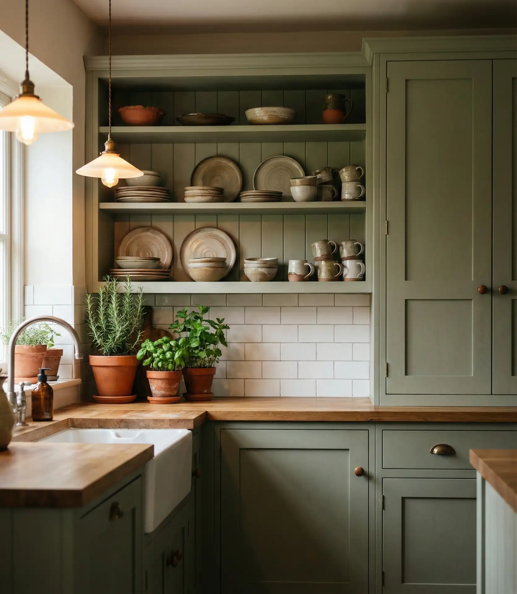 Sage Green Kitchen Aesthetic 1