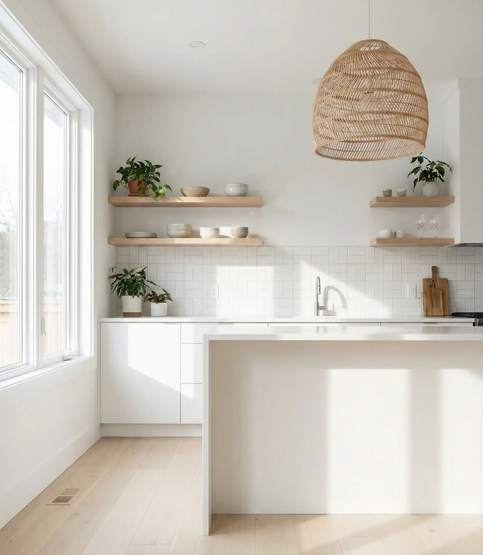 Scandinavian Light Wood and White Contrast 2