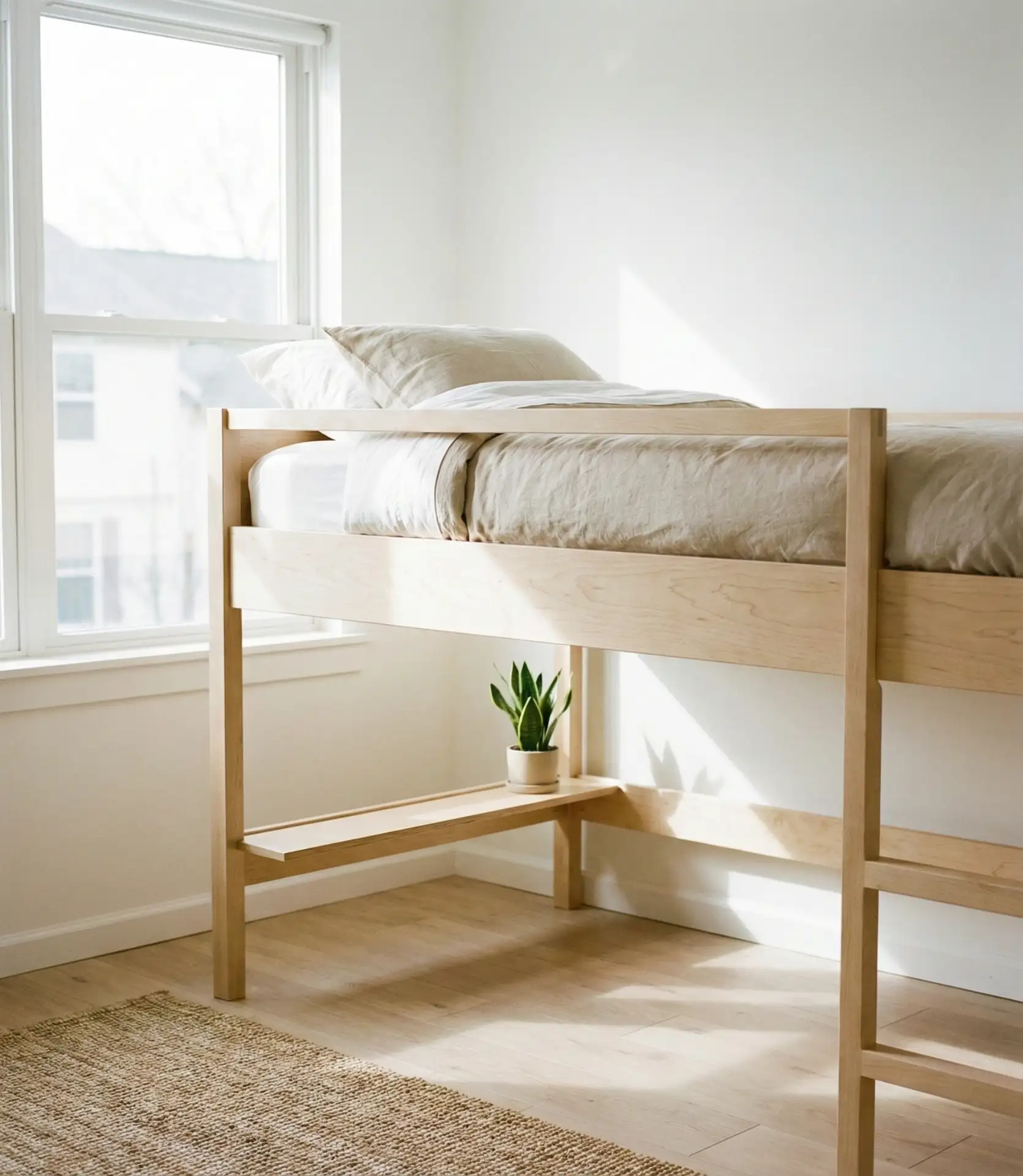 Scandinavian-Style Loft Bed 1