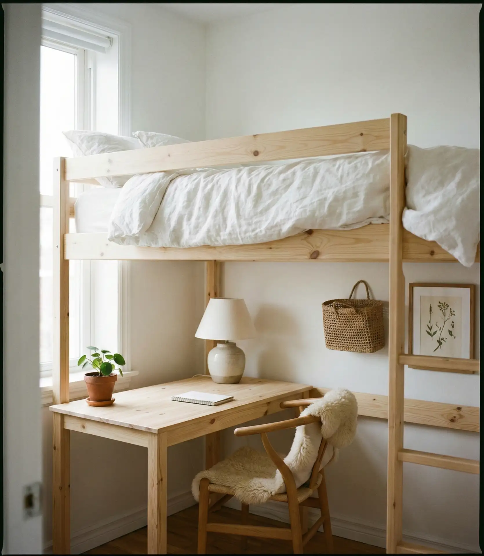 Scandinavian-Style Loft Bed 2