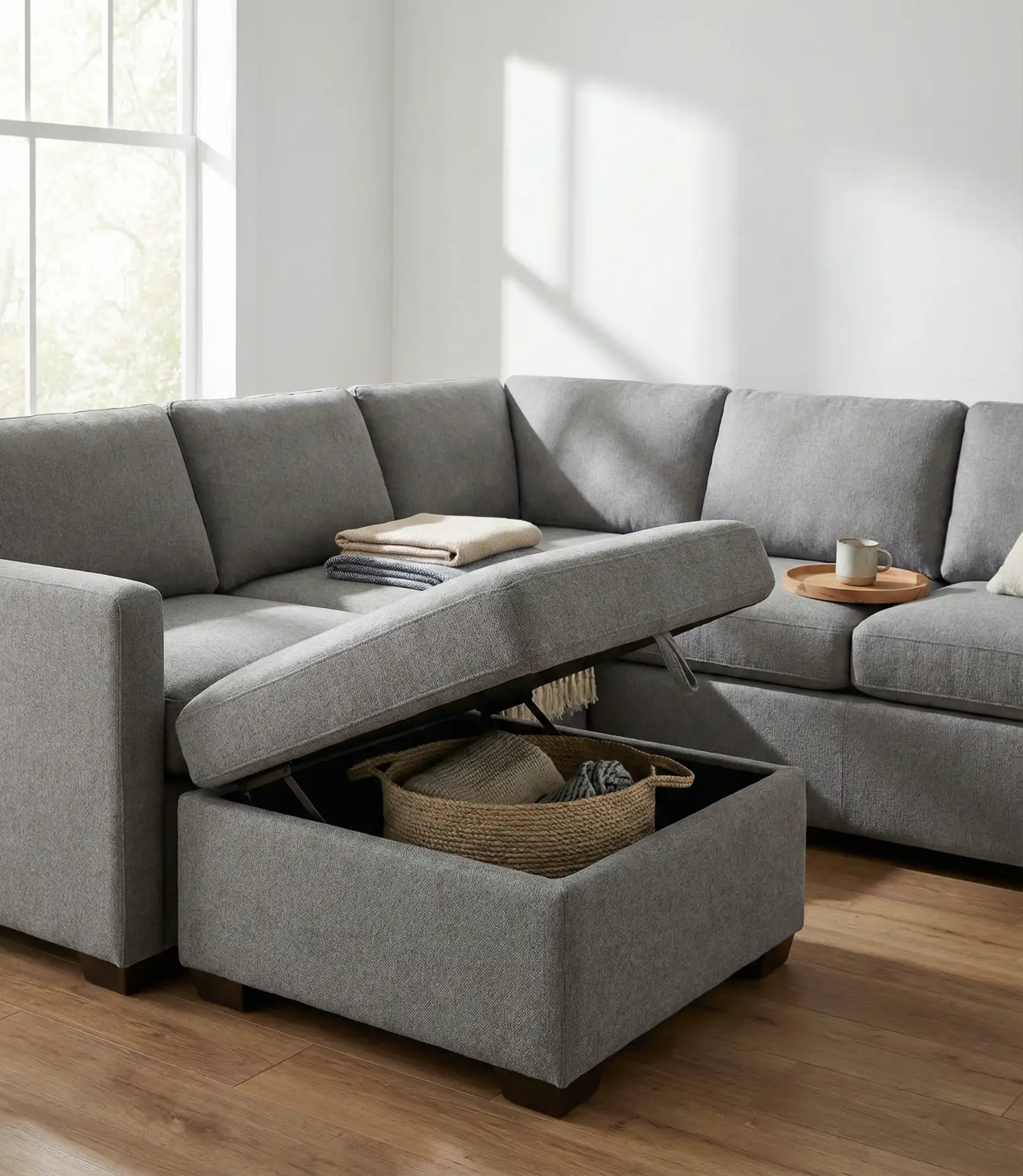 Sectional Design with Built-In Storage 1